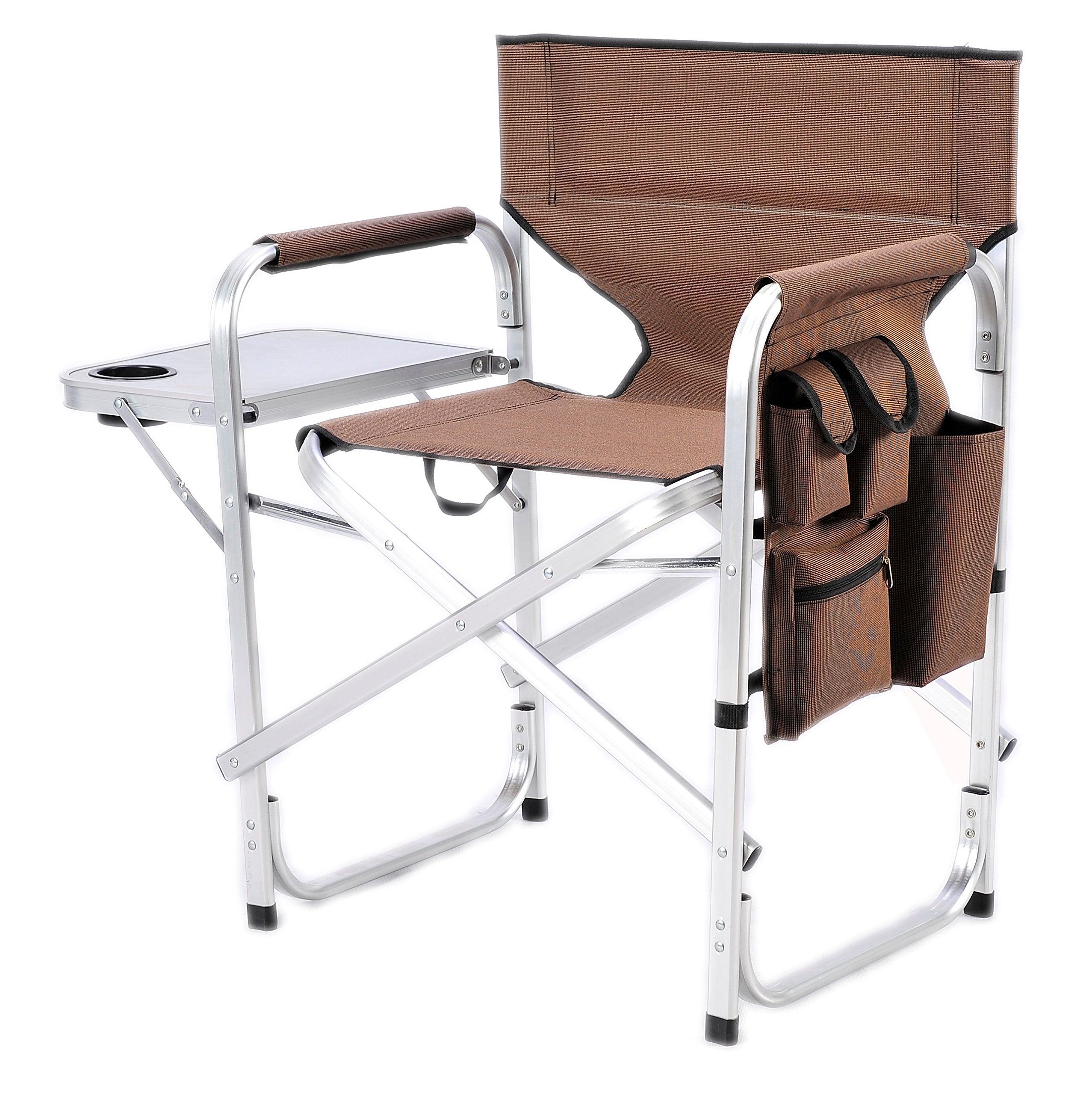Camping Stylish SL1204BRN SL1204BROWN Full Back Folding Director's Chair