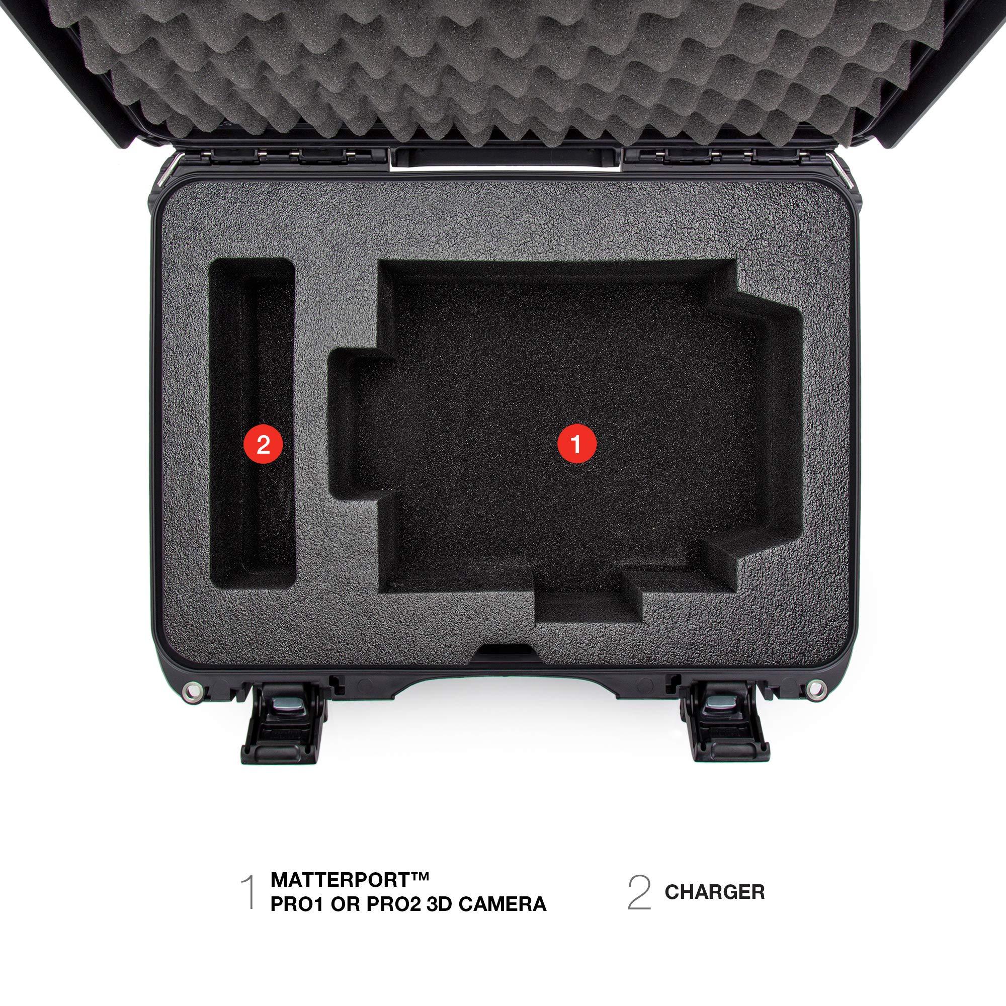 Waterproof Nanuk 925 Hard Case with Custom Foam, Silver (925-EMATT7)