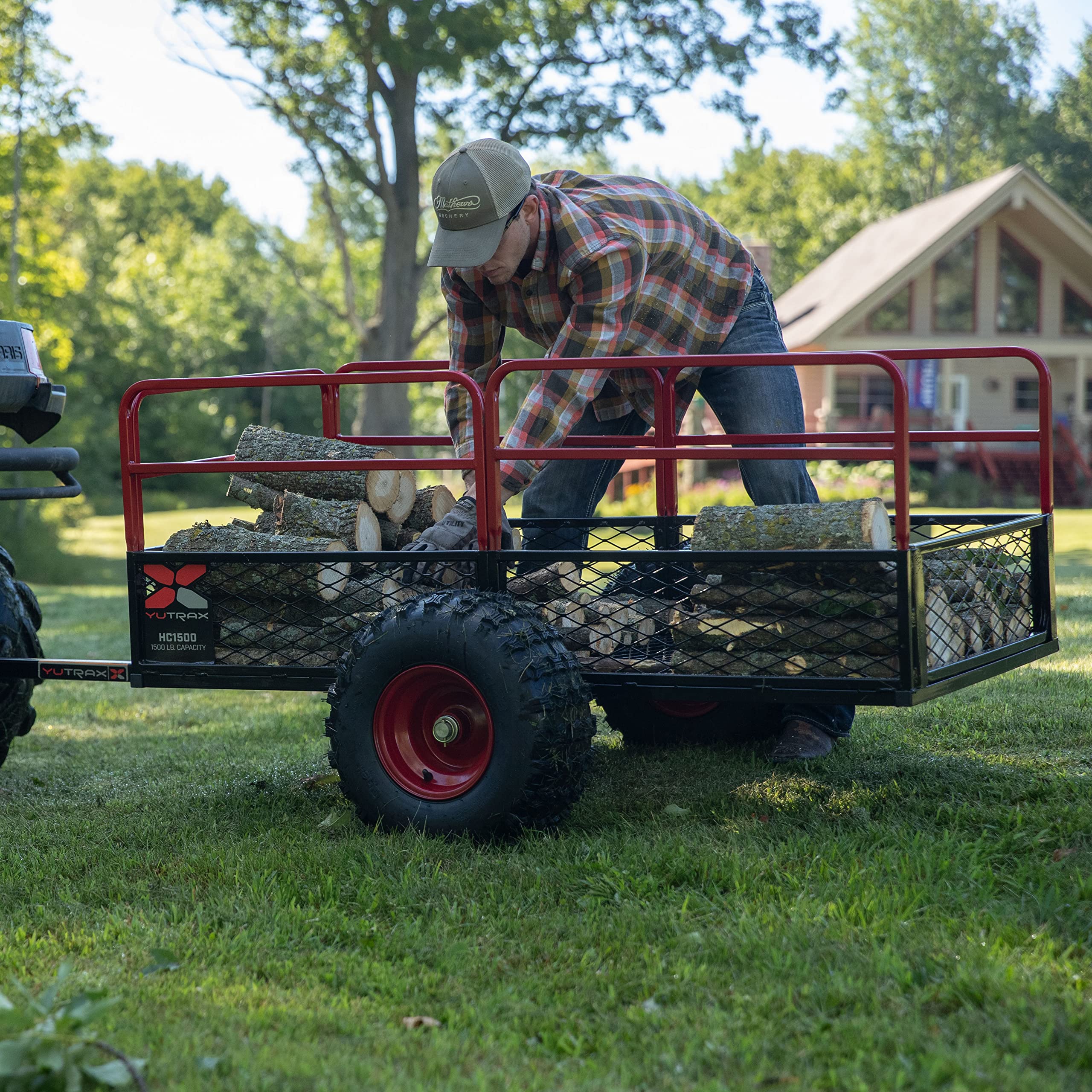 Yutrax TX162 Heavy Duty UTV / ATV Trailer – for Off-Road Use - 1,500 lb. Capacity