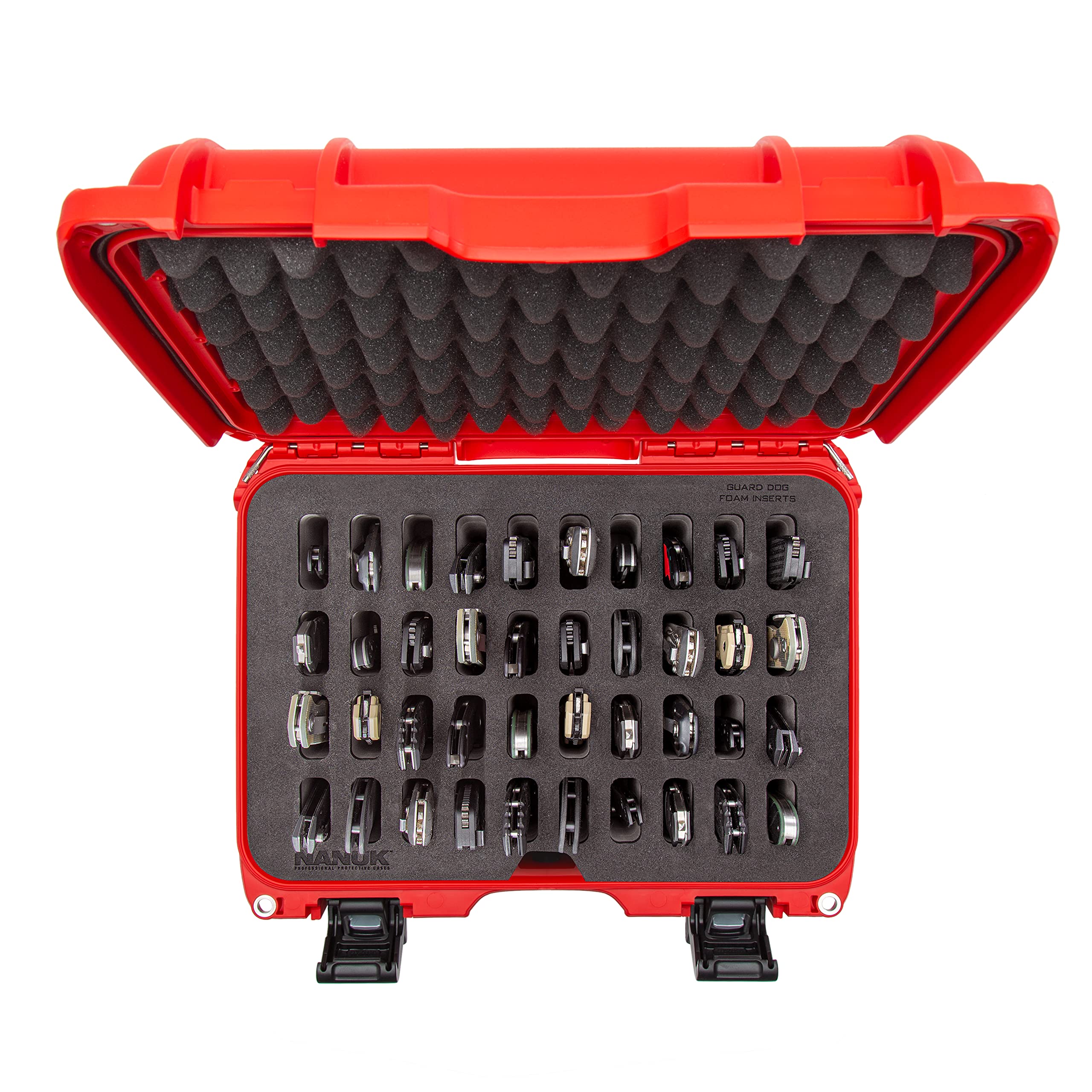 Red Nanuk Case w/Foam Insert for 40 Knives 915-40KNI9
