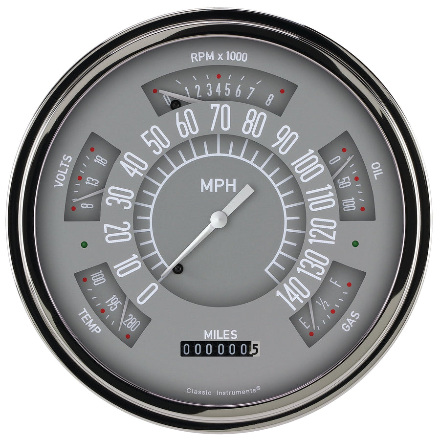 Classic Instruments Classic Line Gauge Package Gray - LS Sending Unit CH49G-LS