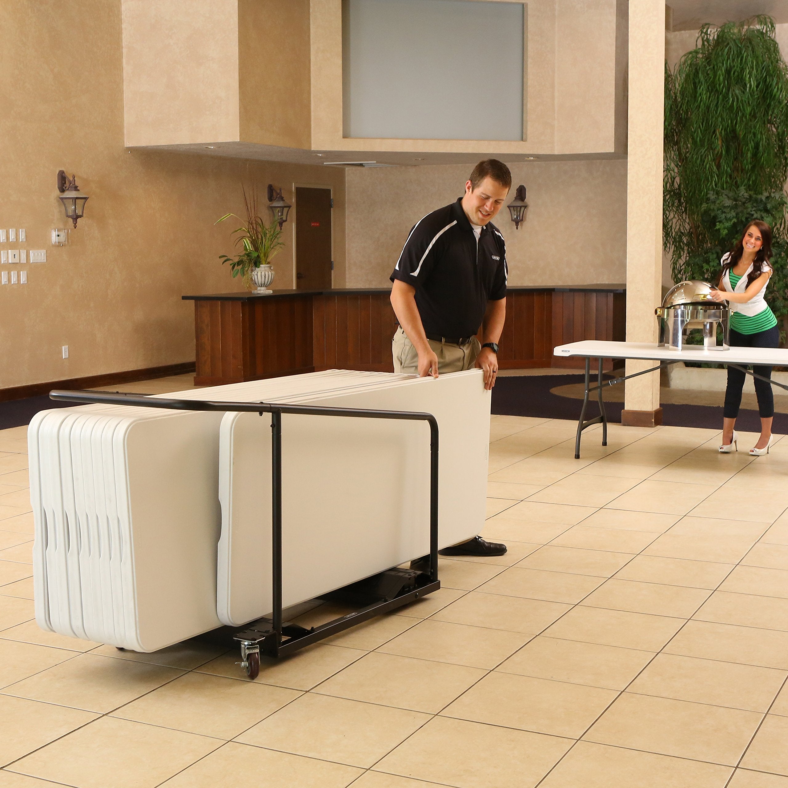 Table Cart LIFETIME 80339, Black