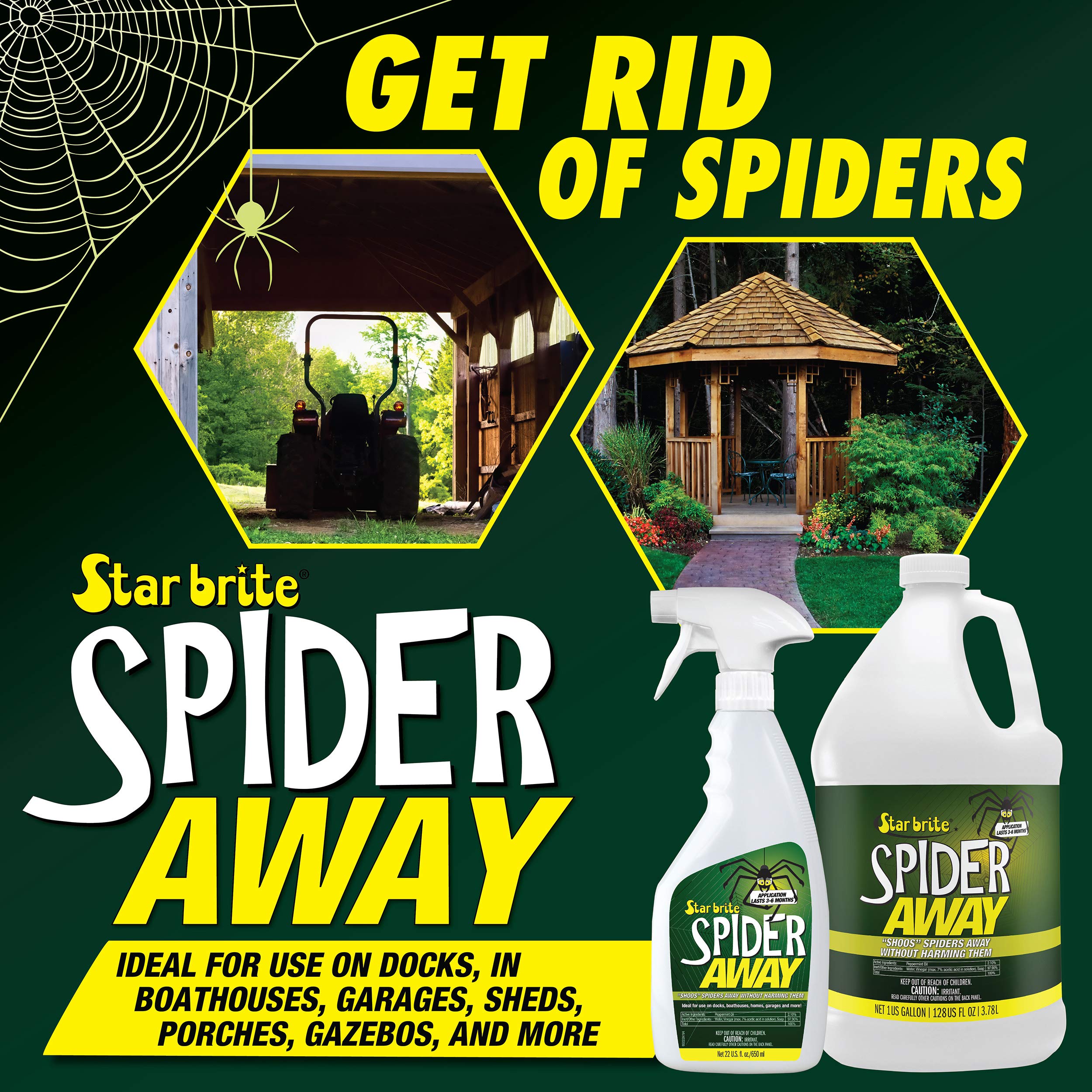 Spider Away STAR BRITE – Spider Repellent - 22 OZ (095022P)