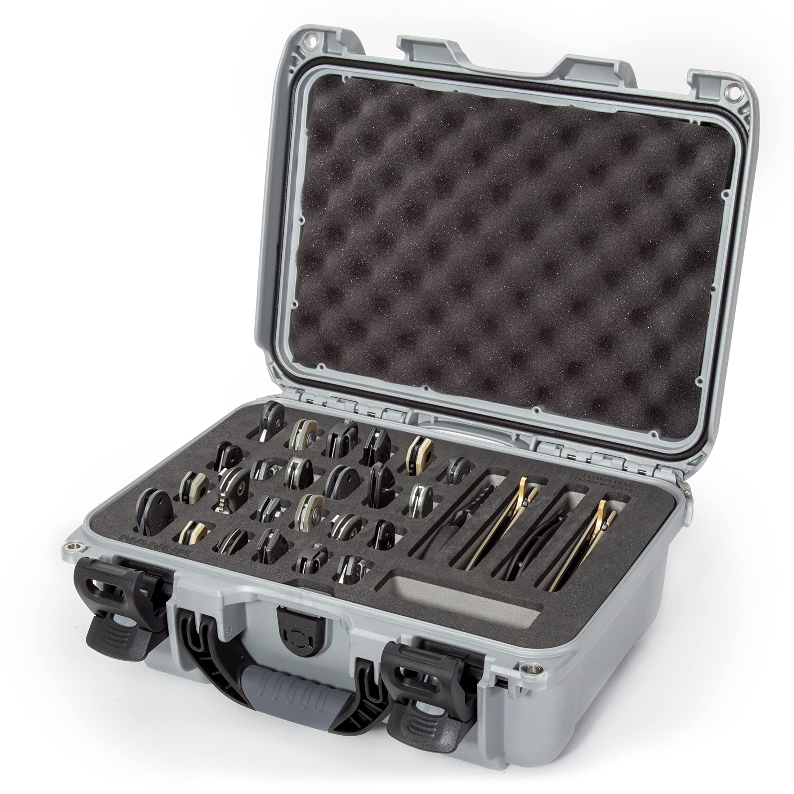 Case Nanuk w/Foam Insert for 28 Knives - Silver 915-28KNI5