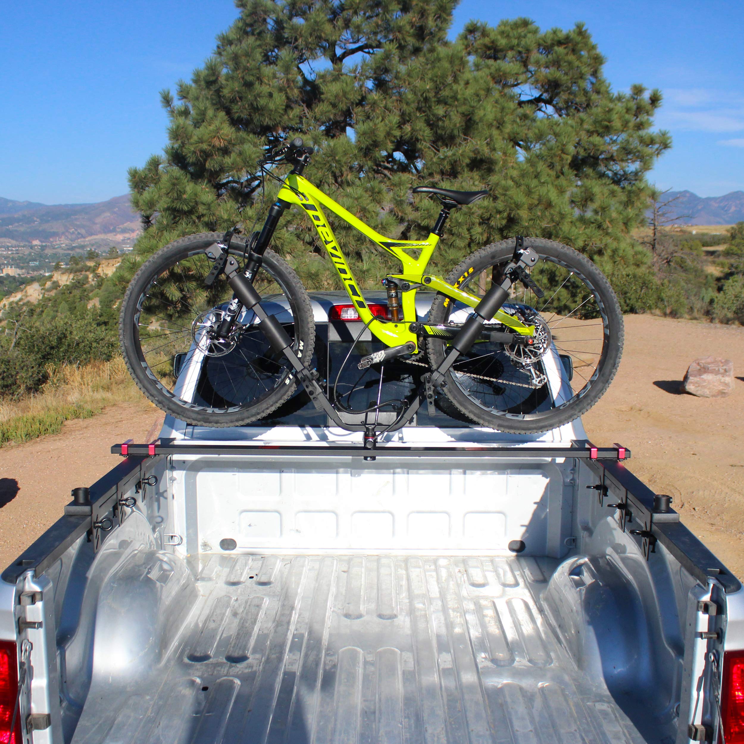 Let's Go Aero V-Rack Three-Quarter Nelson, 2-Bike Carrier Truck Bed Mount (Expandable to 6 Bike)