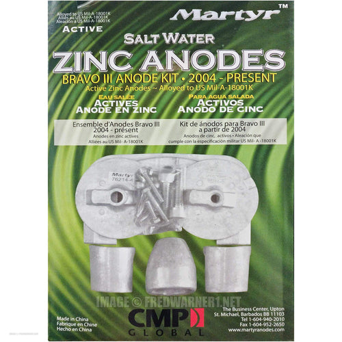 Anode KIT M/Cruiser ZINC Canada Metals-martyer