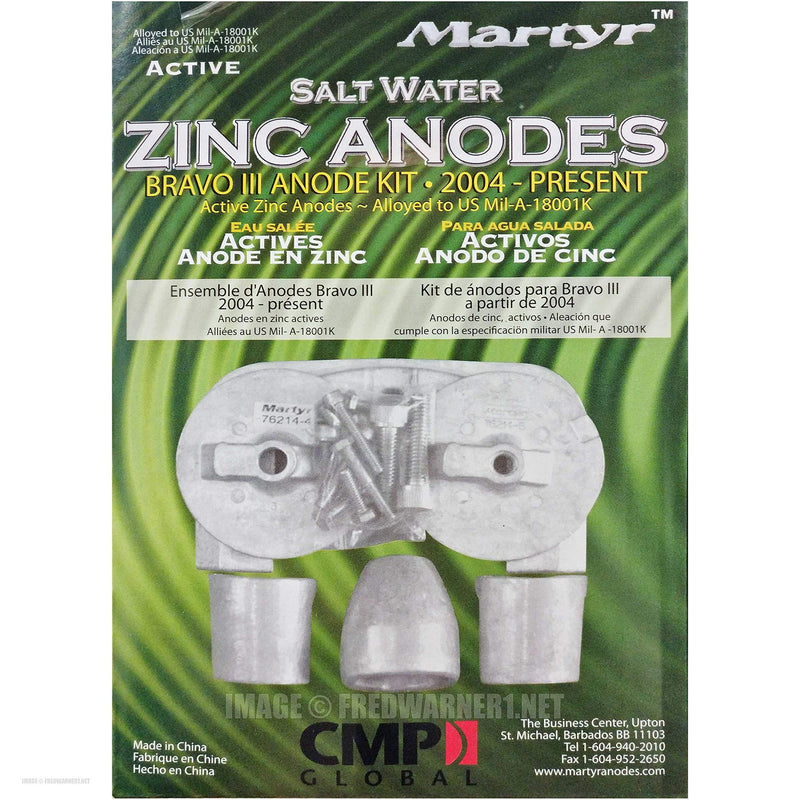 Anode KIT M/Cruiser ZINC Canada Metals-martyer