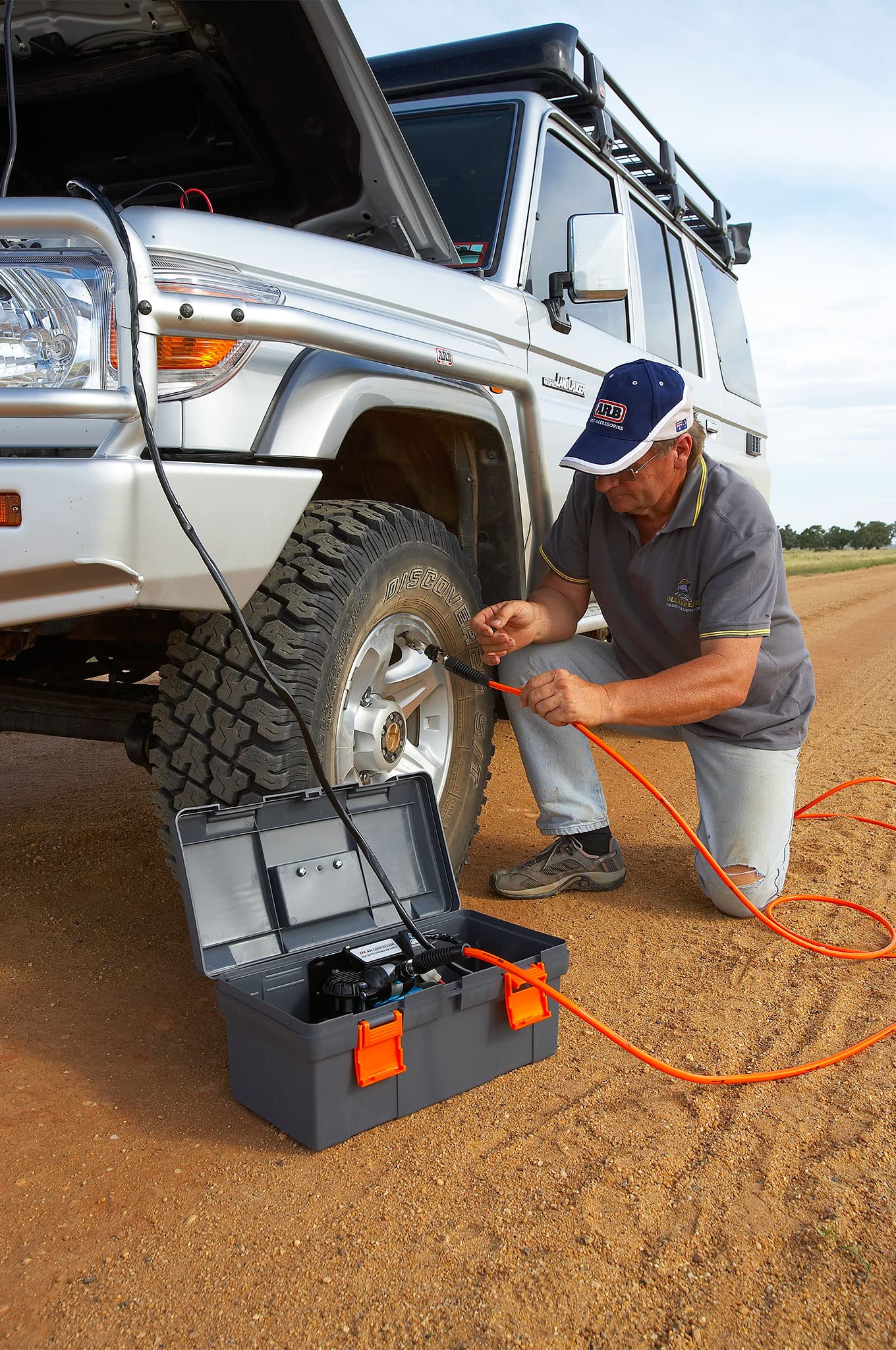 ARB Portable Tire Inflation Kit 171302V2, Includes High-Temperature Air Hose 23 Foot and Redesigned Accessories Kit, Quick Fitting for Universal On Board Systems and Air Compressors