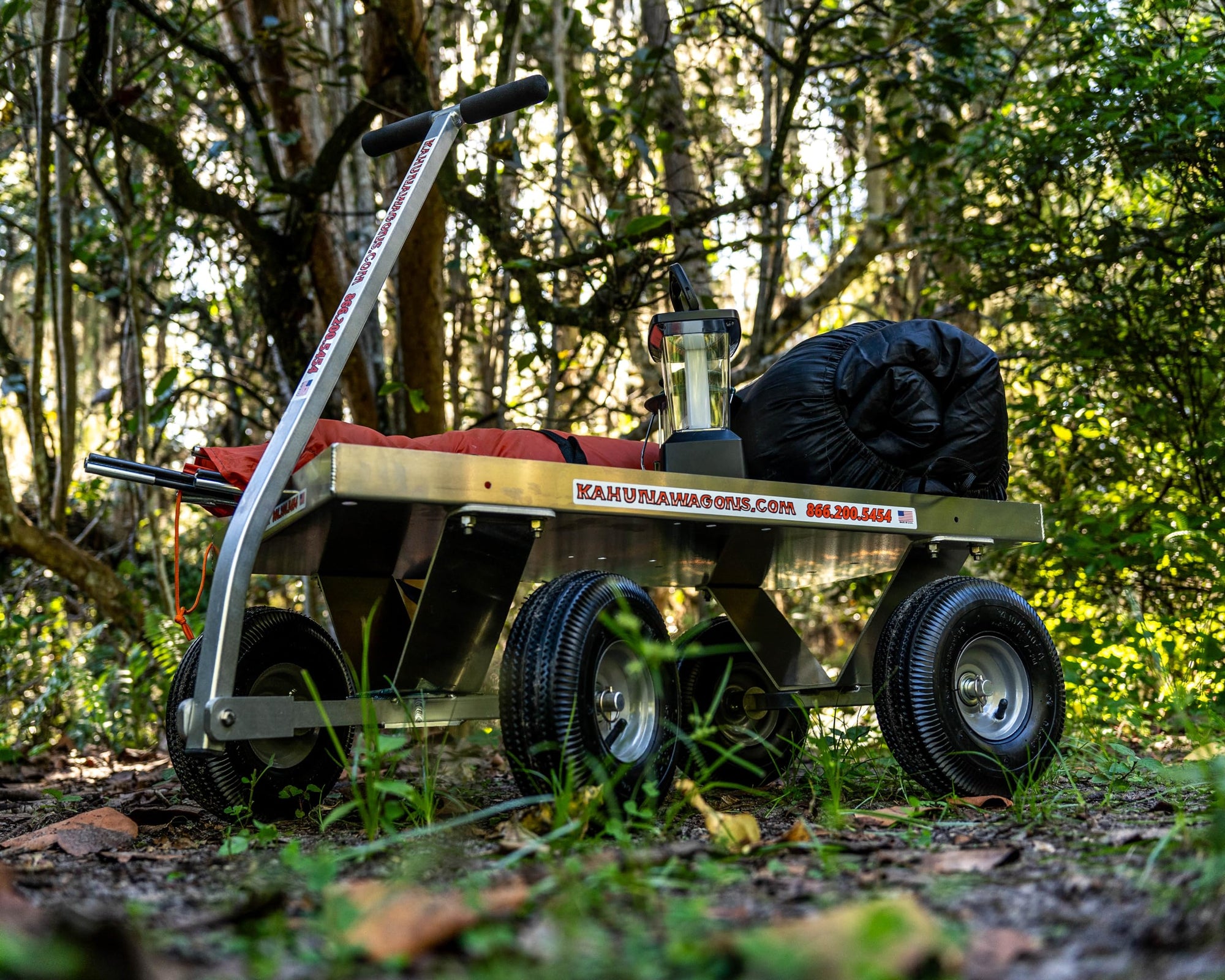 Commercial Grade Aluminum Pull Wagon-Lightweight-No Rust-Made in USA
