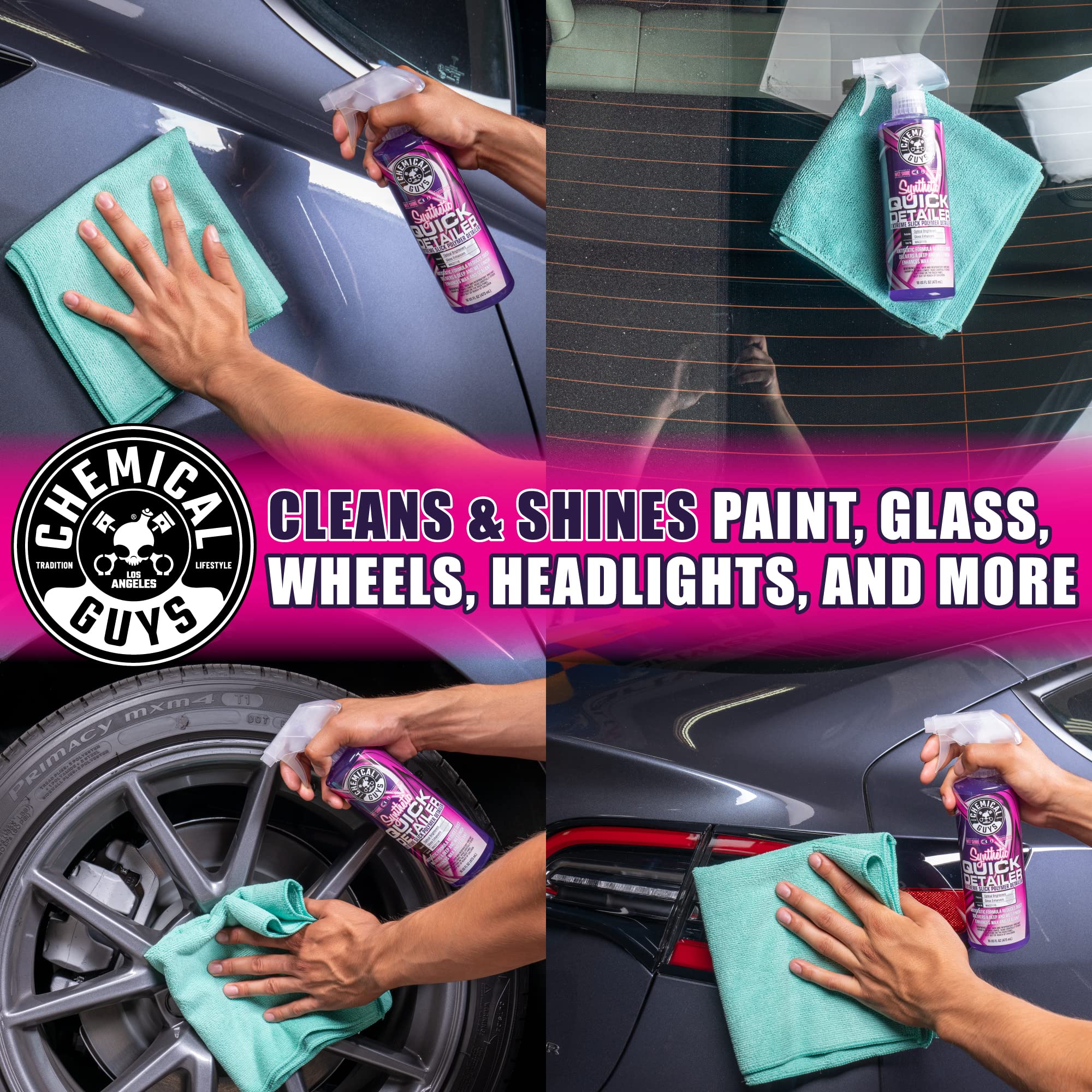 Chemical Guys Synthetic Quick Detailer WAC211, Extreme Slick Polymer Detailer, Safe for Cars, Trucks, SUVs, Motorcycles, RVs & More, 128 fl oz (1 Gallon)
