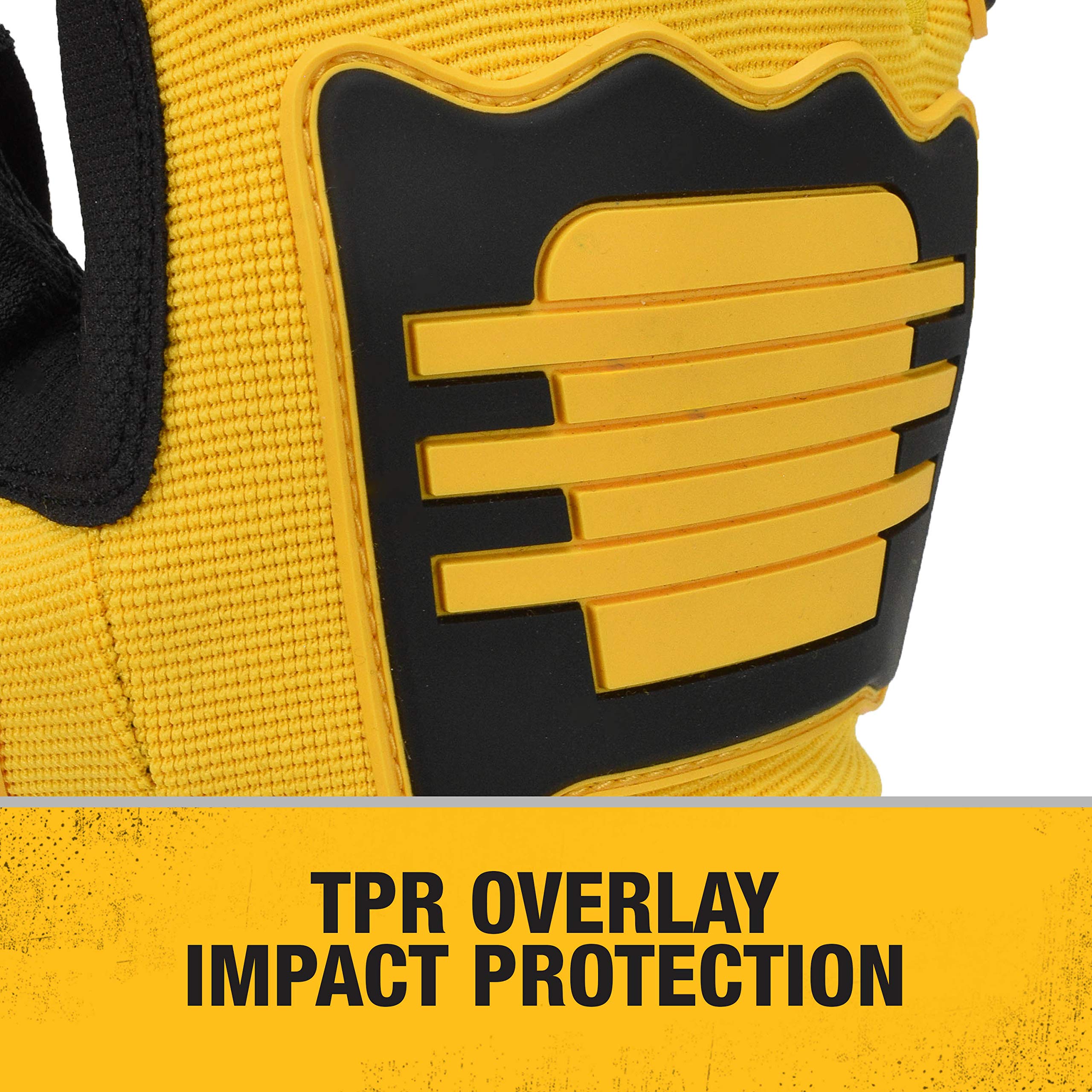 DEWALT Performance DPG781 Mechanic Work Glove with TPR Impact Protection and Anti-Slip Grip - Large (1 Pair)