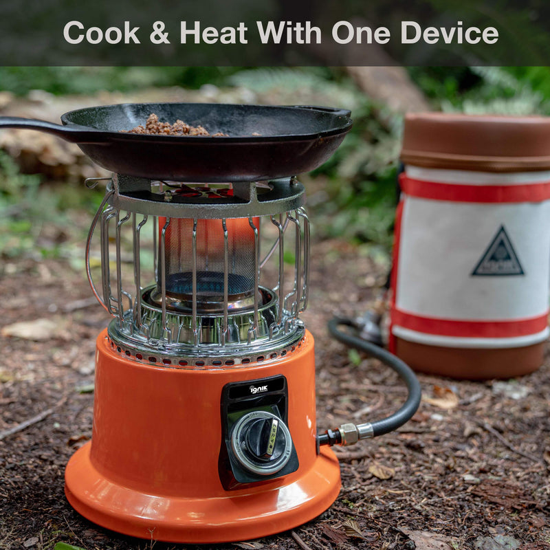 10,000 BTU Ignik Propane Space Heater and Camping Stove