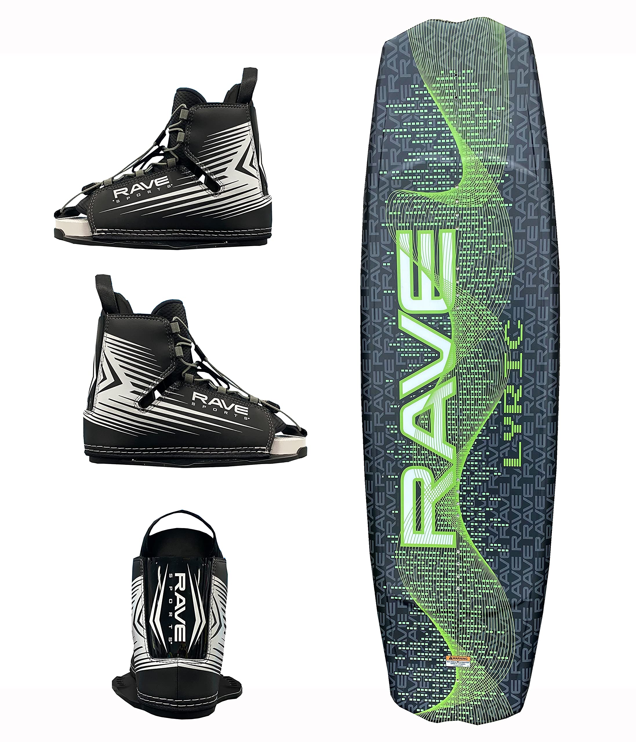 Lyric Rave Sports Premier Wakeboard with Bindings Package - Green