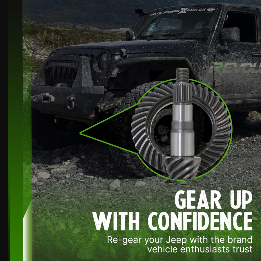 D30 Revolution Gear JK/JL Front 4.10 Ratio Ring and Pinion Fits Dana 30