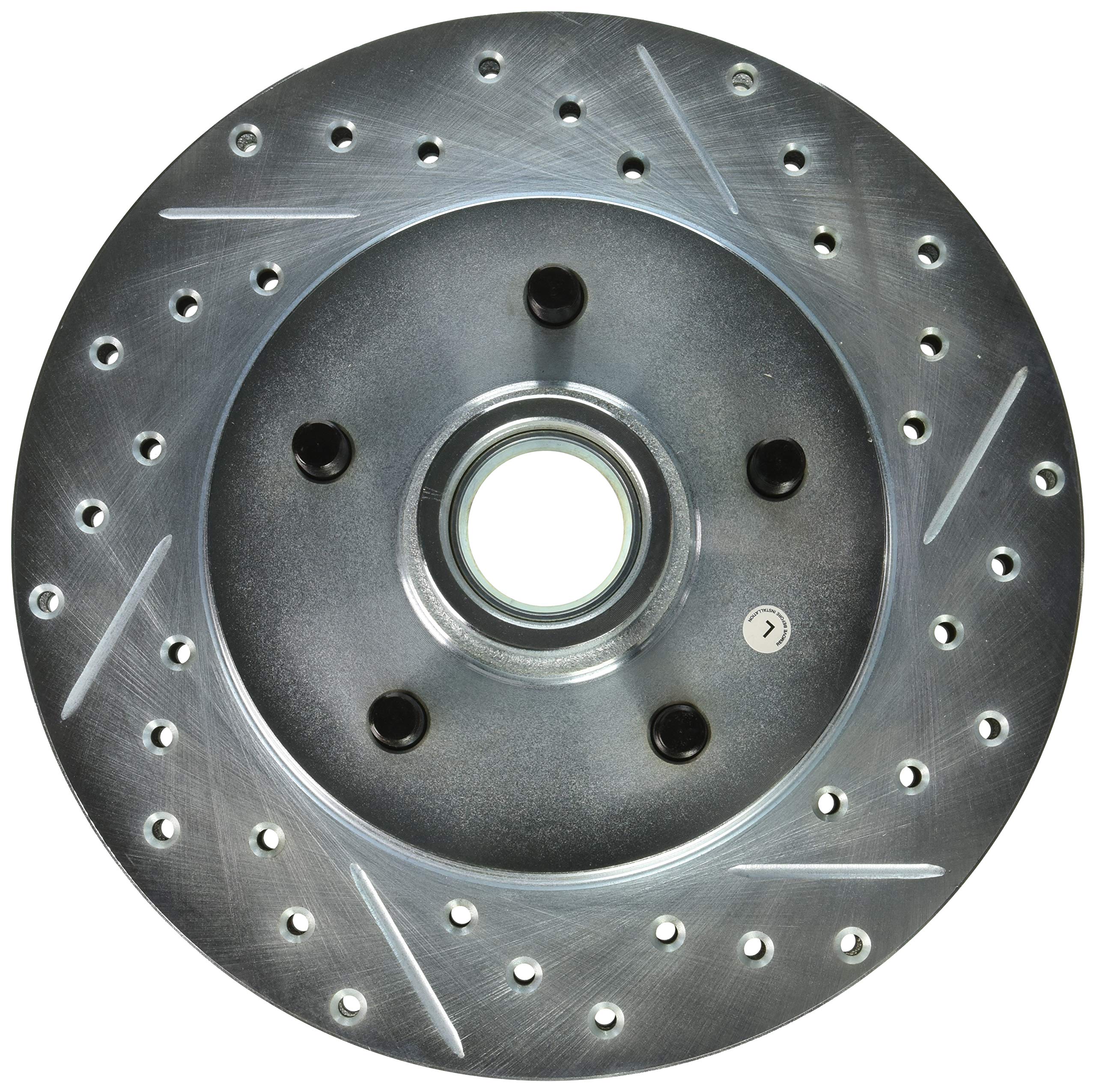 StopTech 227.66011L Brake Rotor Select Sport Drilled and Slotted; Front Left