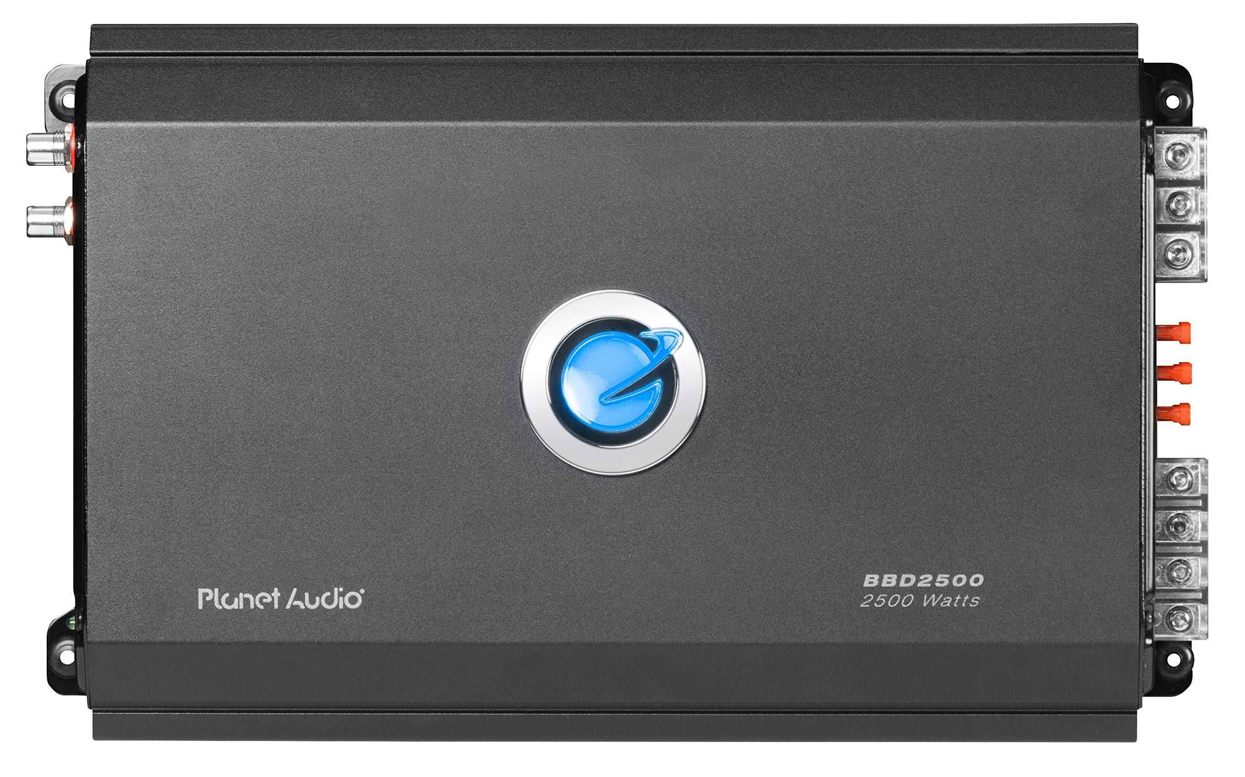 BBD2500 Planet Audio Class D Car Amplifier – 2500 Watts, 1 Ohm Stable, Digital, Monoblock, MOSFET Power Supply