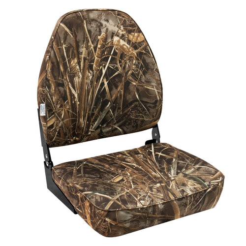 Camo High Back Wise 8WD617PLS-733 Boat Seat, Realtree MAX Camo