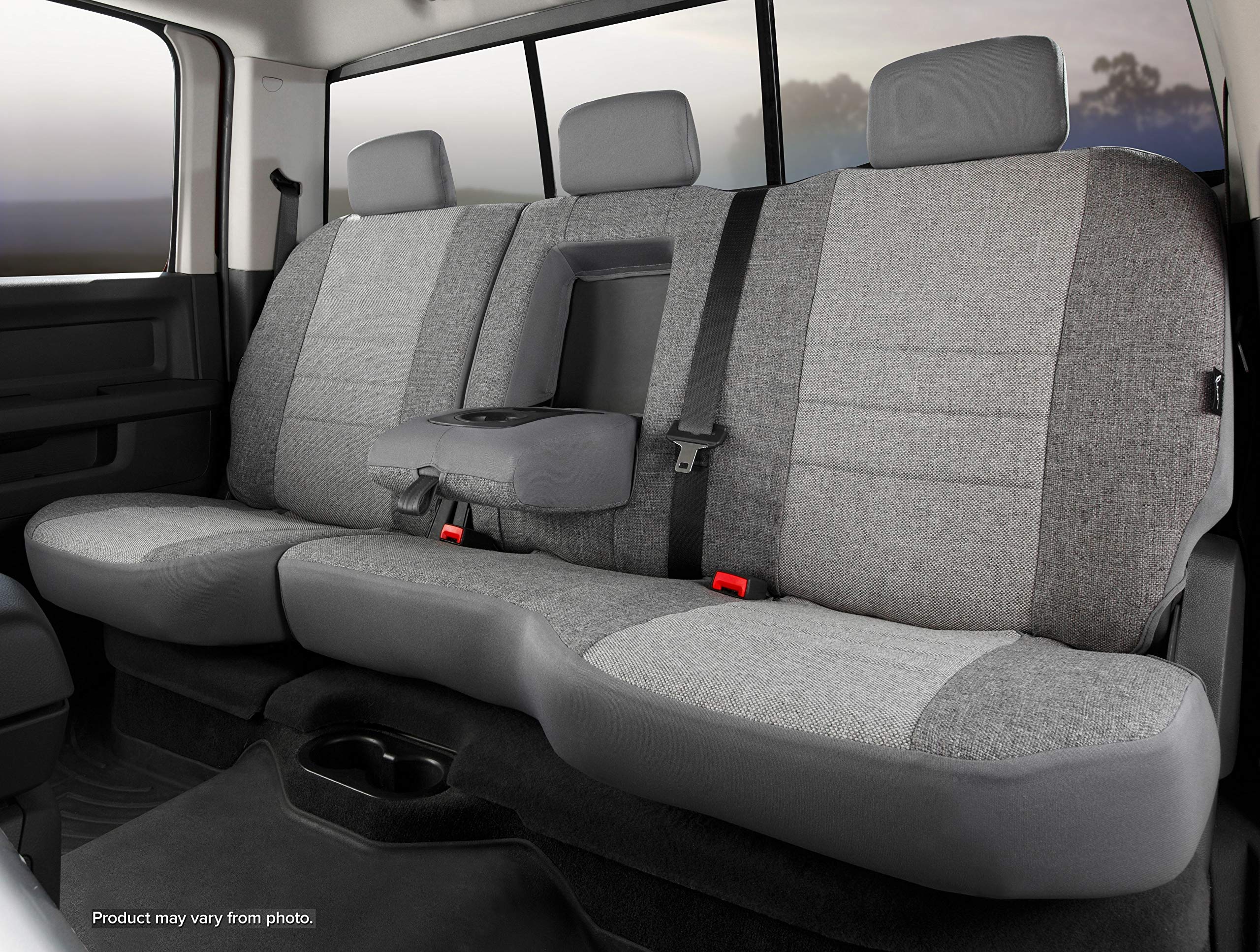 Custom Fit Fia OE32-21 GRAY Rear Seat Cover Split Seat 60/40 - Tweed, (Gray)