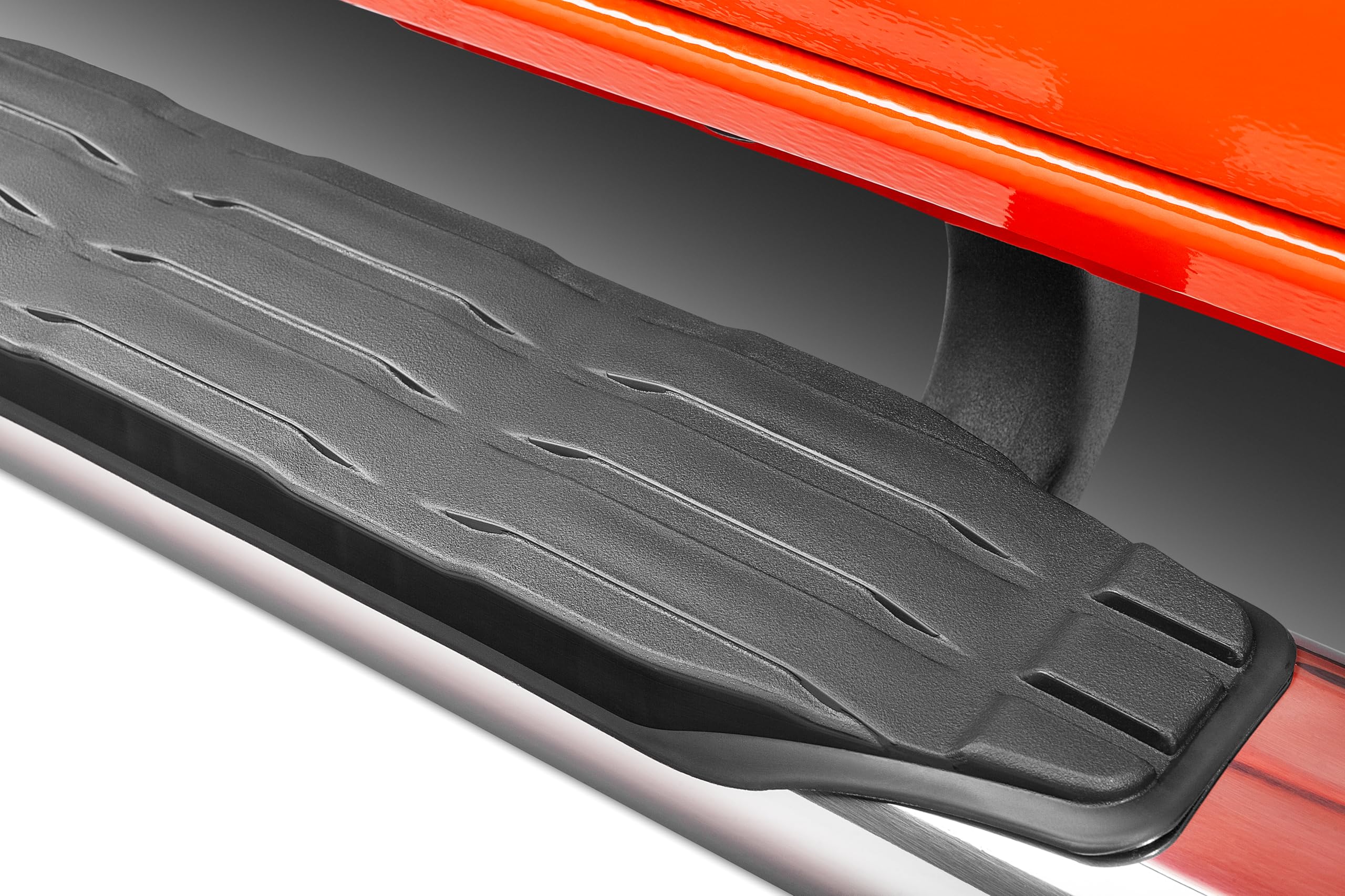 5" Oval Go Rhino 1000 Series Sidesteps | 80", Stainless Steel, Polished | 10580PS