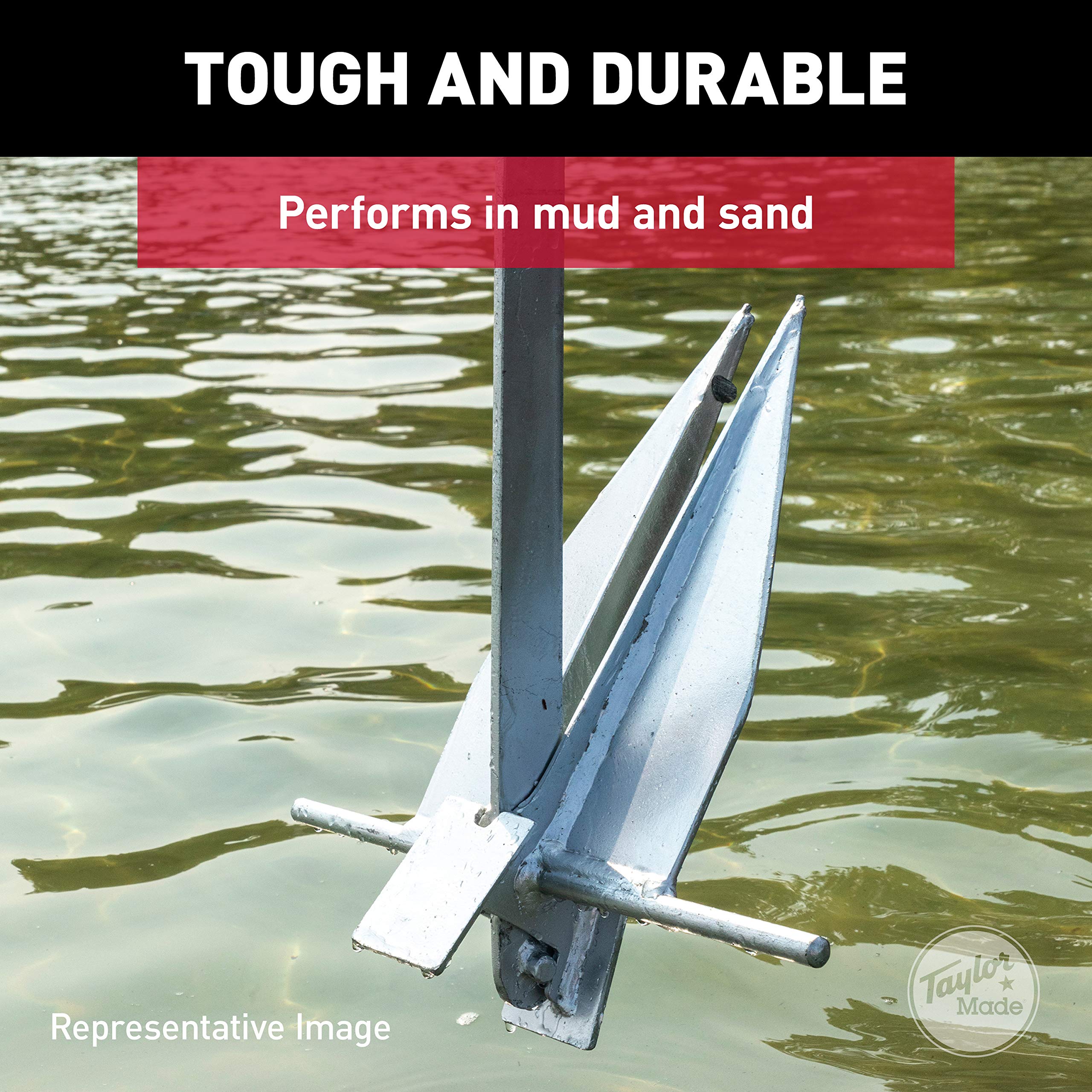 Legacy Series TAYLOR MADE PRODUCTS Anchor 8lb (Boats 29'-33') grey