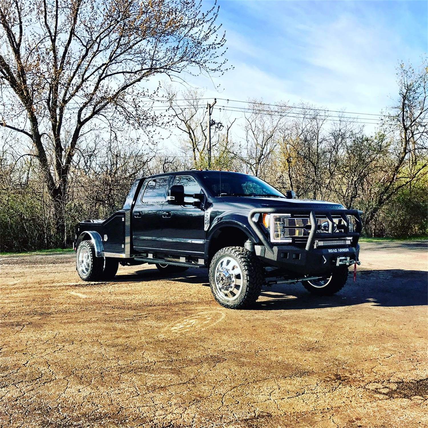 Front Bumper Road Armor 61742B Fits Ford F-250 Super Duty
