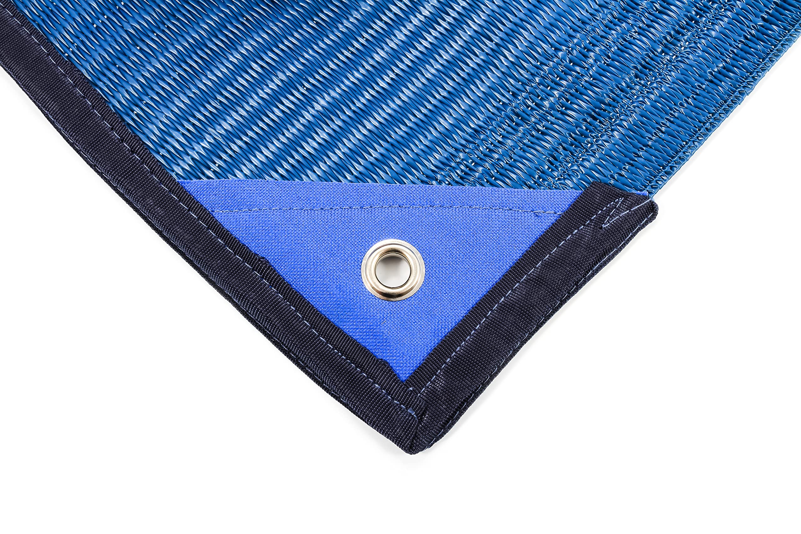 Camco 6' x 9' Reversible Outdoor Patio Mat - Easy to Clean, Perfect for Picnics, Cookouts, Camping, and The Beach -Blue (42881)