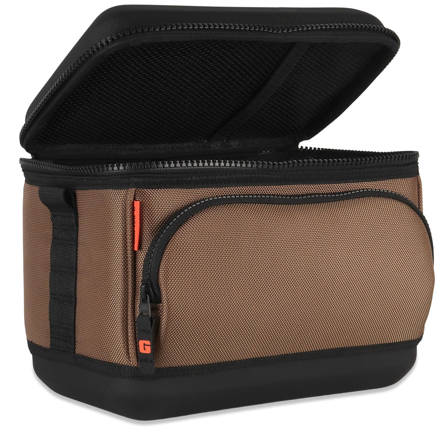 Drifter Grizzly 6-Pack | Flip-top Soft Cooler Bag | Ice Chest for Beach Boat Camping Car Fishing Golf Hiking Hunting Lunch Picnic | Lightweight Portable Insulated Waterproof | Tan