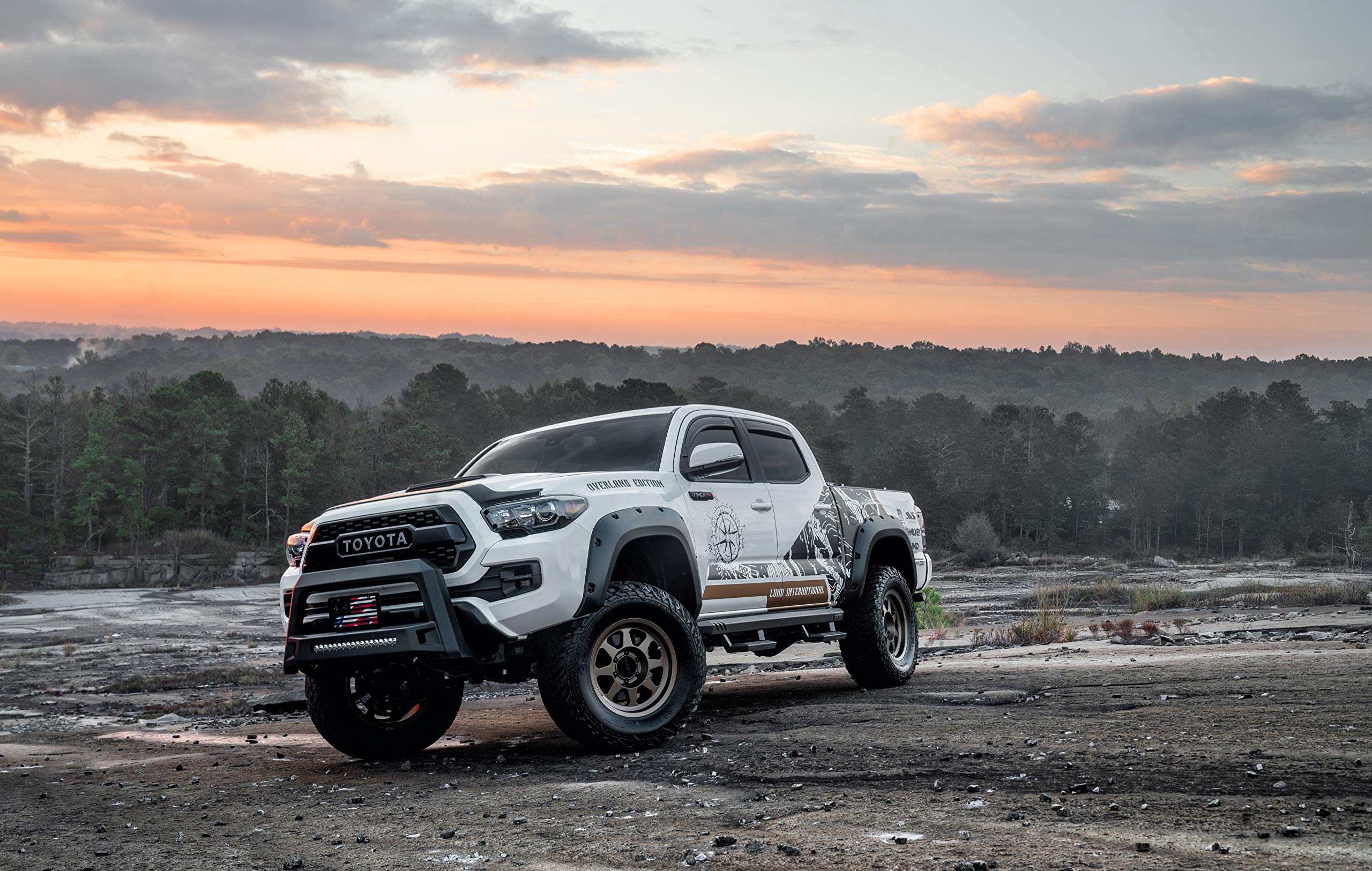 Lund 86521213 RealTruck Revolution Bull Bar with Integrated LED Light Bar, Black Steel for 2016-2019 Toyota Tacoma