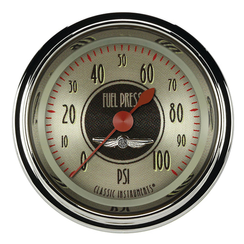 AN146SHC Classic Instruments All American Nickel 2 1/8" Fuel Pressure Gauge 100 PSI Electric