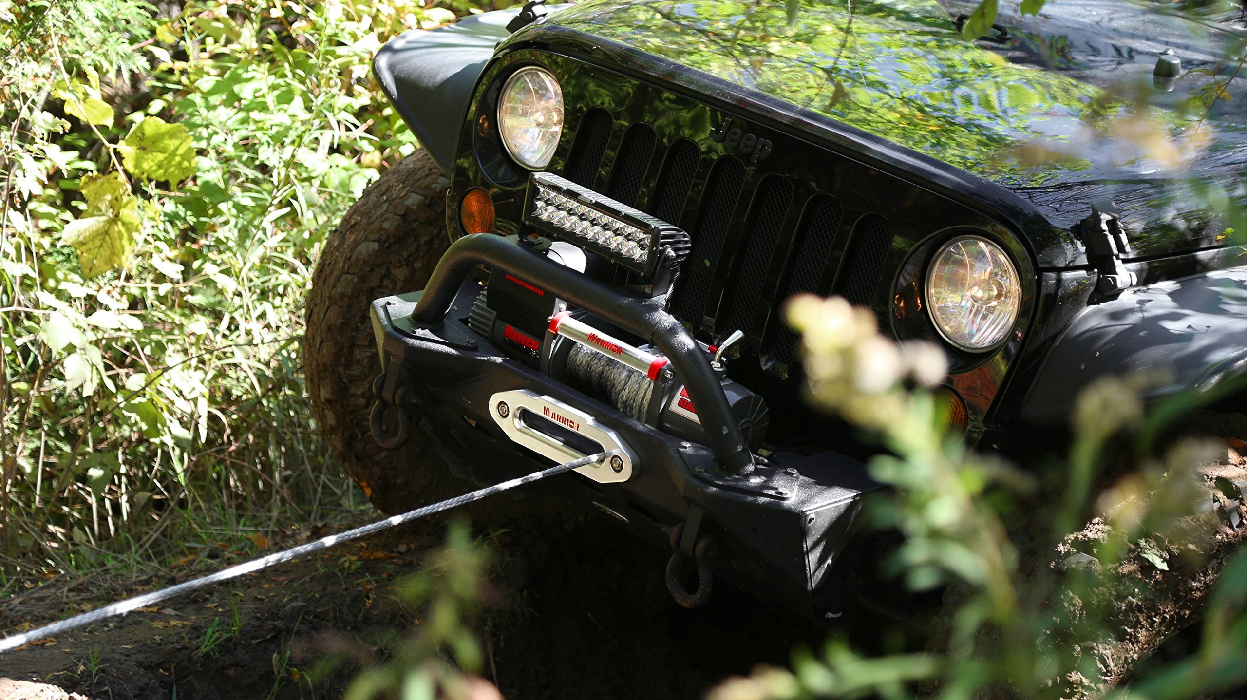 Warrior DK2 S9500 Samurai Electric Winch with Steel Cable - 12V, 9500 Lb.