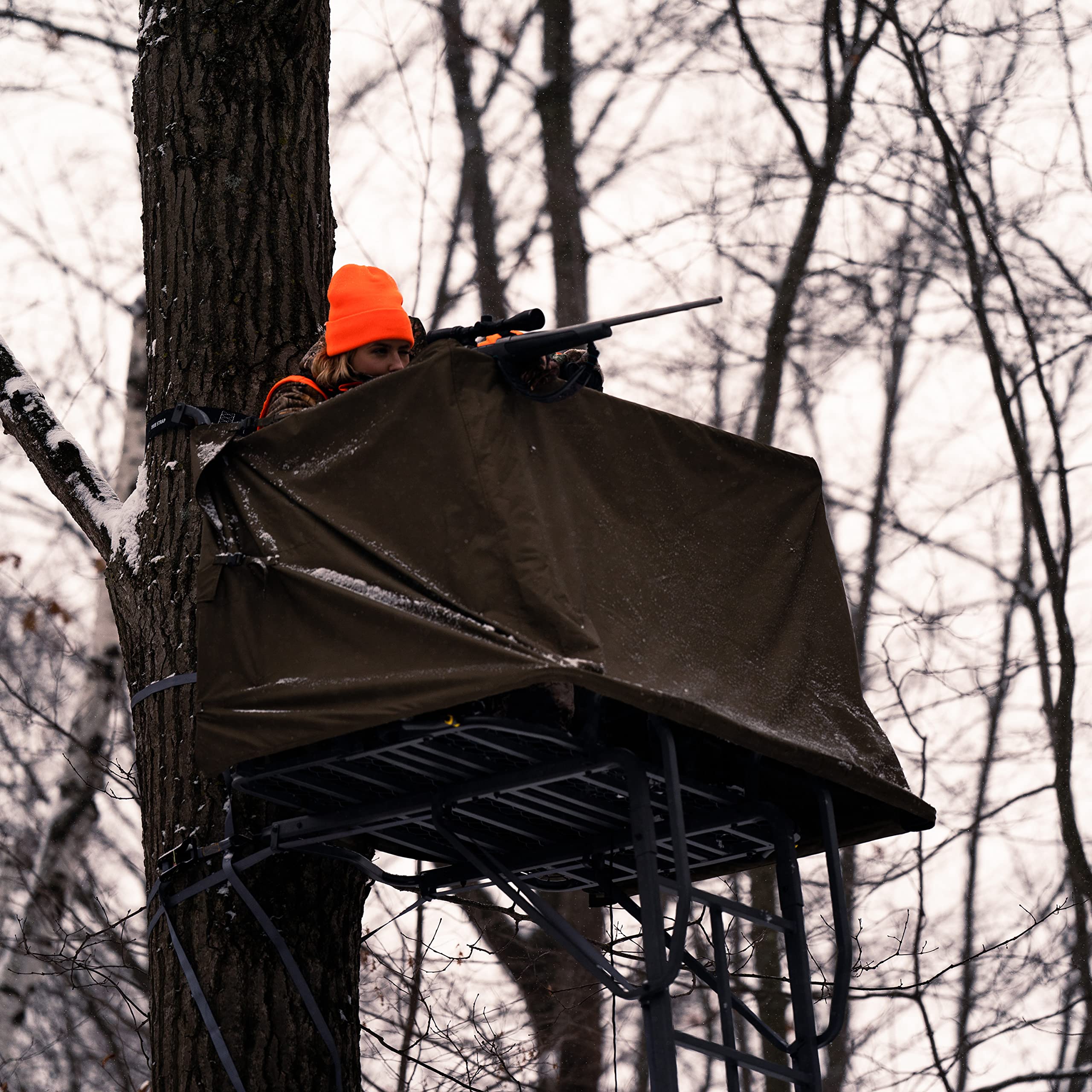 Lockdown™ 2-Man Rivers Edge® Concealment Kit, Ladder Stand Concealment, Durable, Solution-Dyed, Fade Resistant, Easy Attachment, for Use with Lockdown™ Ladder Stands, LD702