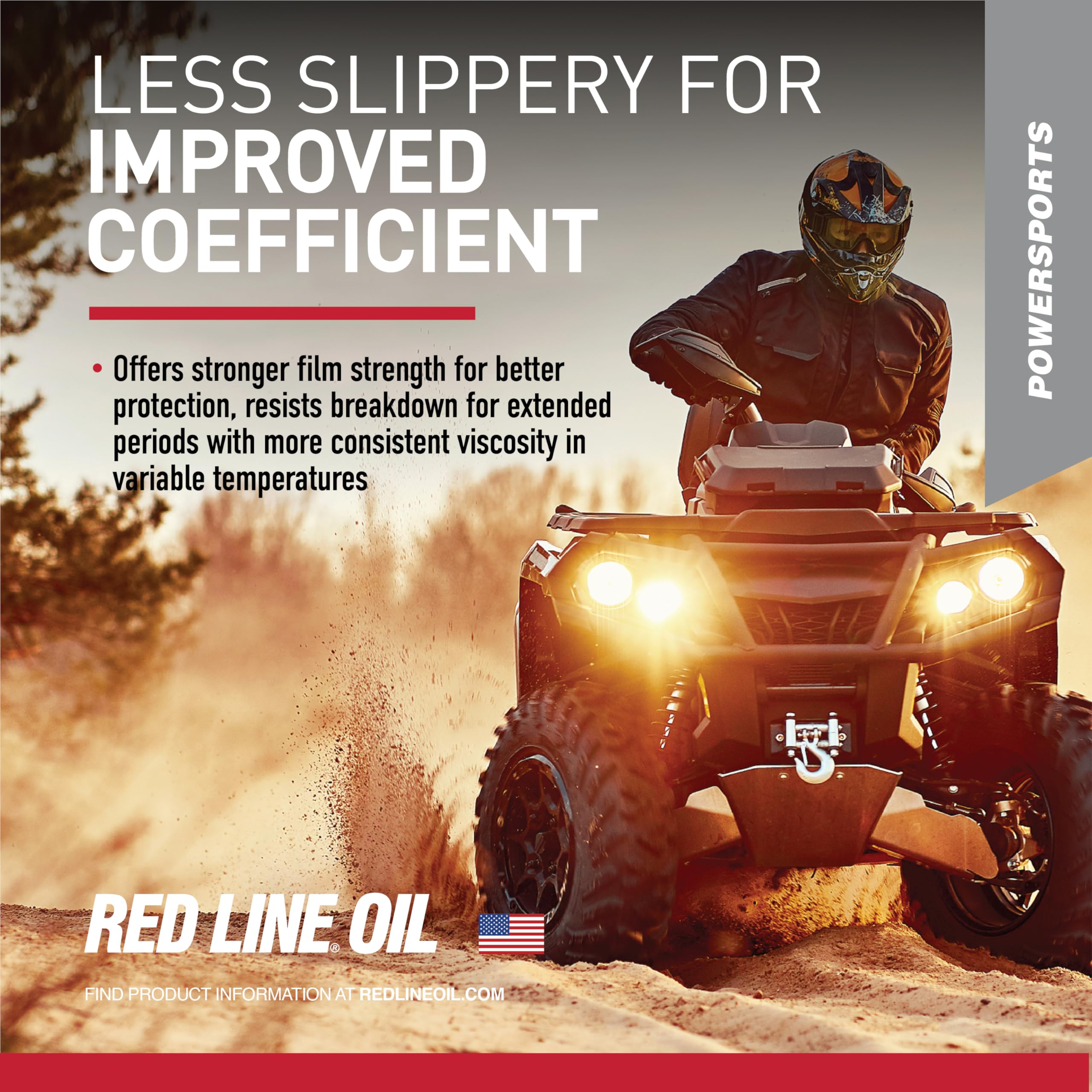 75W80 Red Line Full Synthetic UTV/ATV Gearcase Oil - 1 Quart (12 Pack)