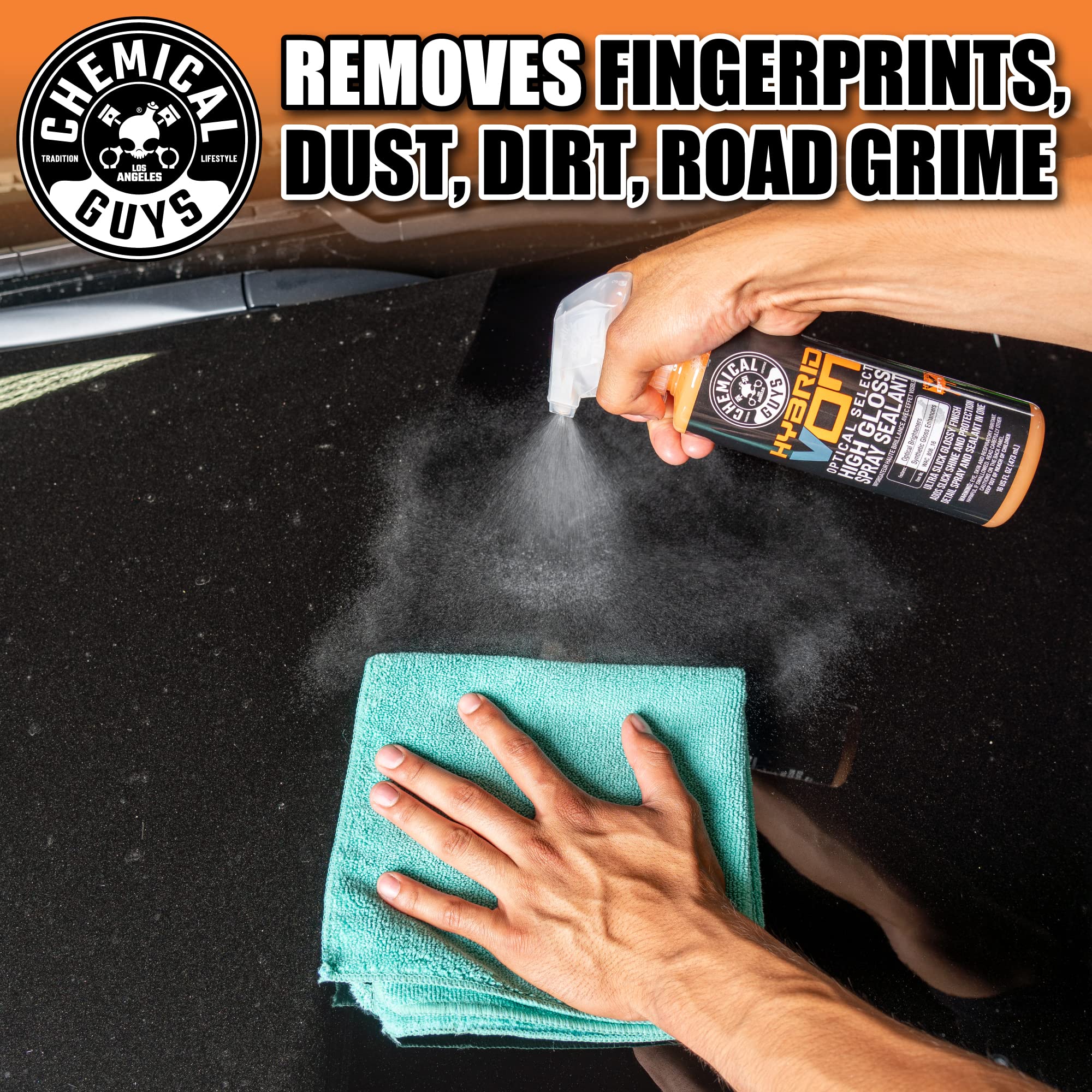 Chemical Guys Hybrid V7 WAC_808 Optical Select High Gloss Spray Sealant & Quick Detailer (Safe for All Finishes Including Ceramic Coatings), 128 fl oz (1 Gallon), Orange Scent