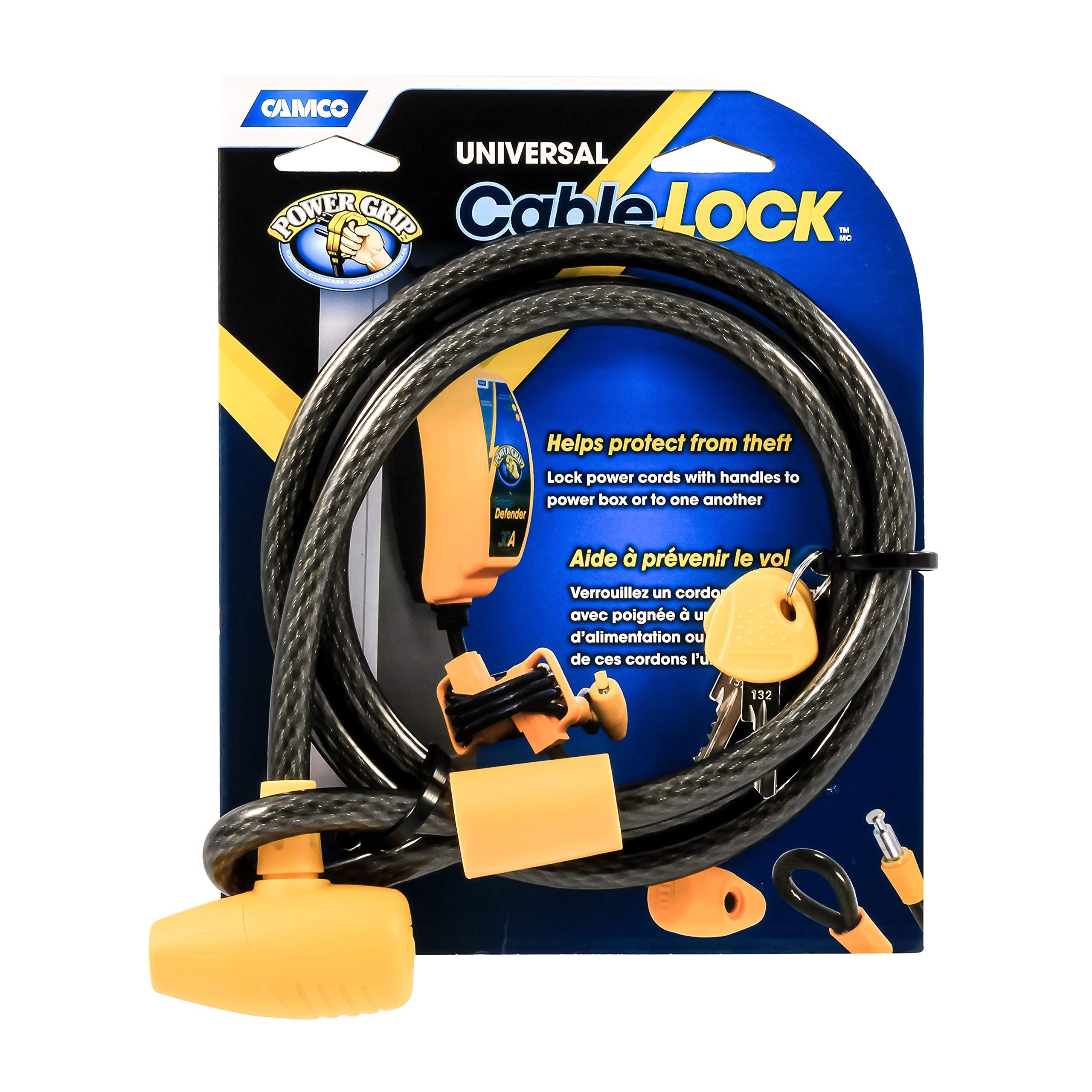 Power Grip Cable Camco 44290 with Security Lock