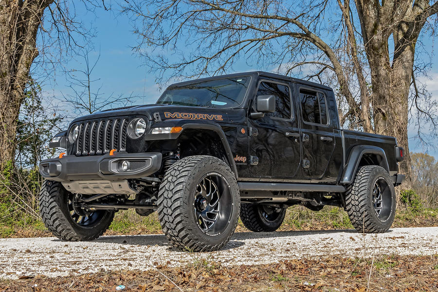3.5" Lift Kit Rough Country for Jeep Gladiator JT Mojave (2020-2023) - No Shocks/Retains Factory FOX Shocks, Fits up to 37" Tires