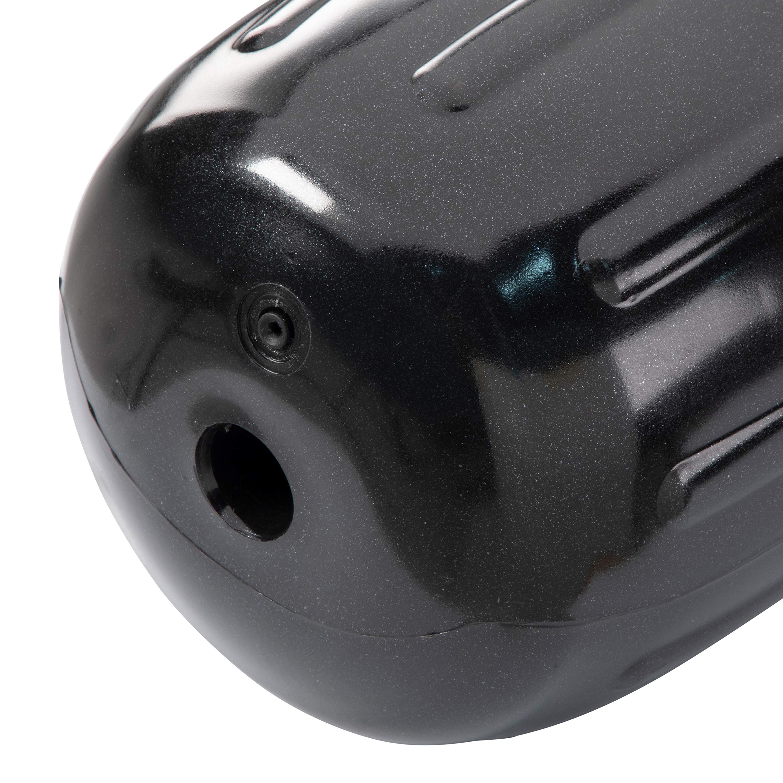 Big B Inflatable Vinyl Boat Fender Taylor Made Products with Center Rope Tube 8 inch x 20 inch, Black