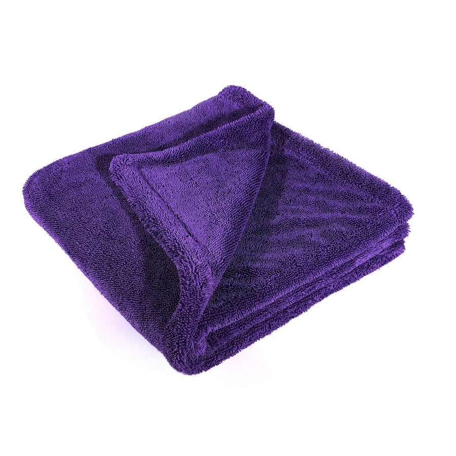 Purple Maxshine 24" x 36" Duo Twisted Microfiber Towel (1200GSM) – Large, Plush, Rinse-Free Double-Sided Drying Towel – Super Absorbent Microfiber for Drying