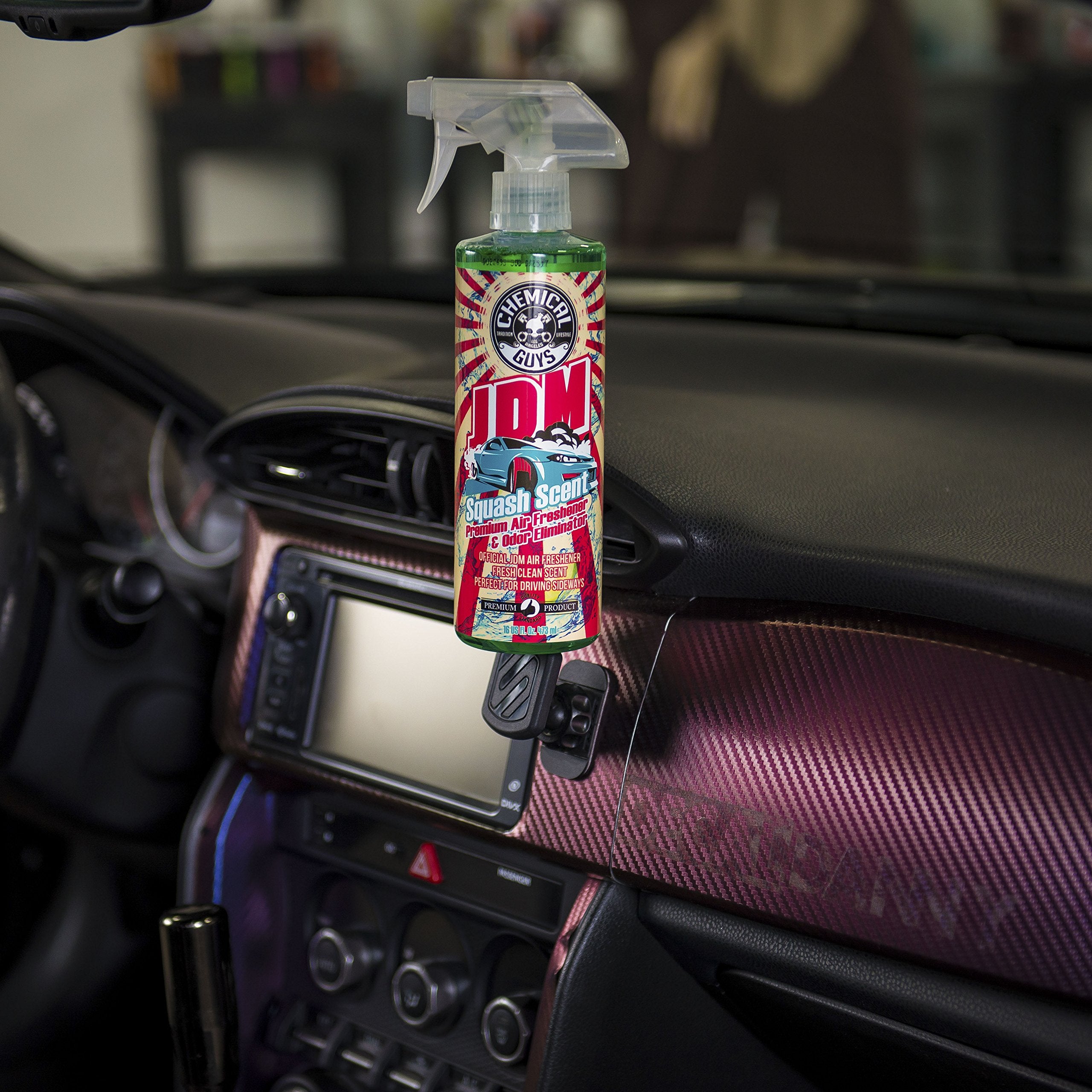 Chemical Guys Premium Air Freshener and Odor Eliminator AIR23504, Fresh Clean Scent, Great for Cars, Trucks, SUVs, RVs & More (JDM Squash Scent) 4 fl oz