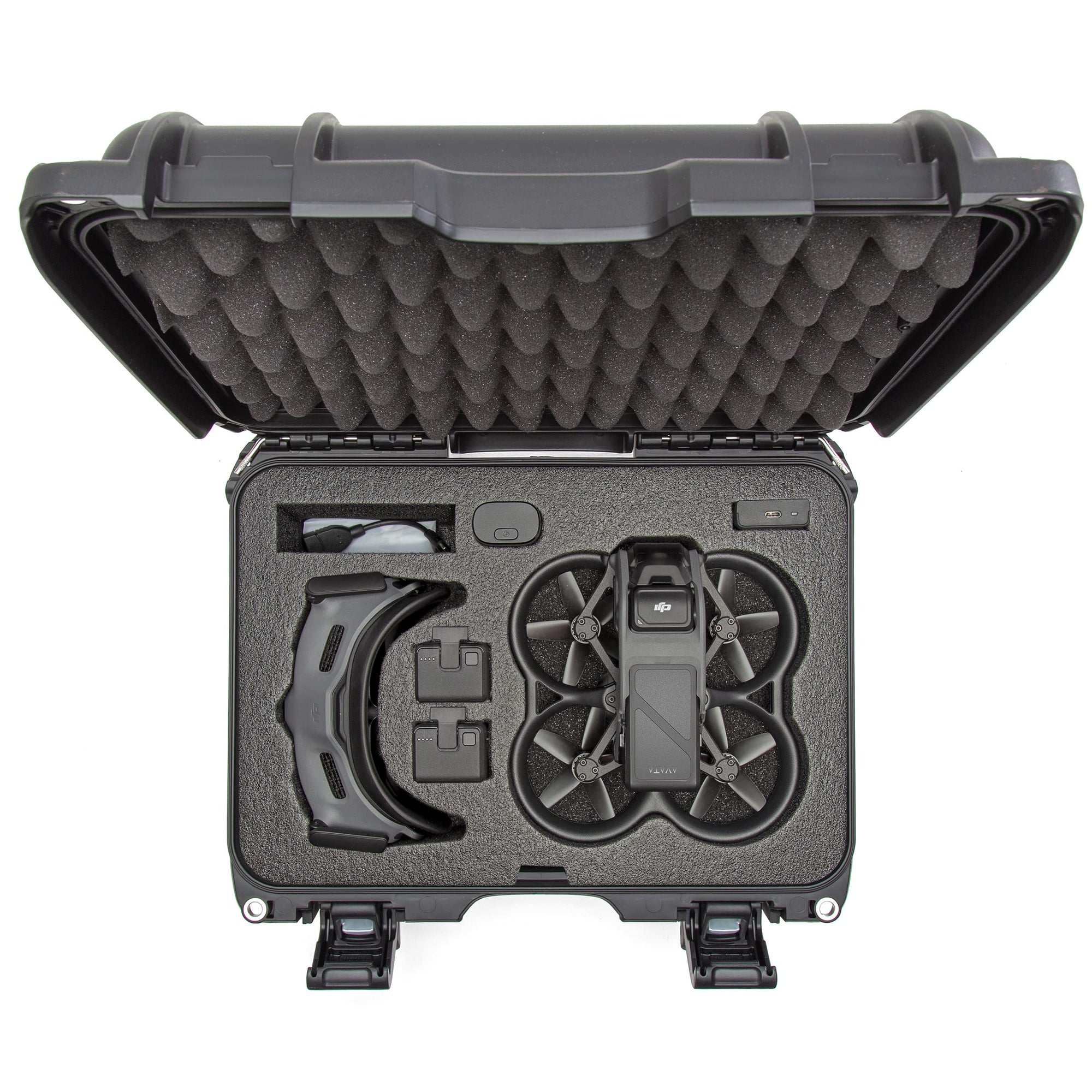 Waterproof Nanuk 915 Hard Case with Foam Insert for DJI Avata FPV Unit, Goggles and Controller - Black (915S-080BK-0A0-C0778)