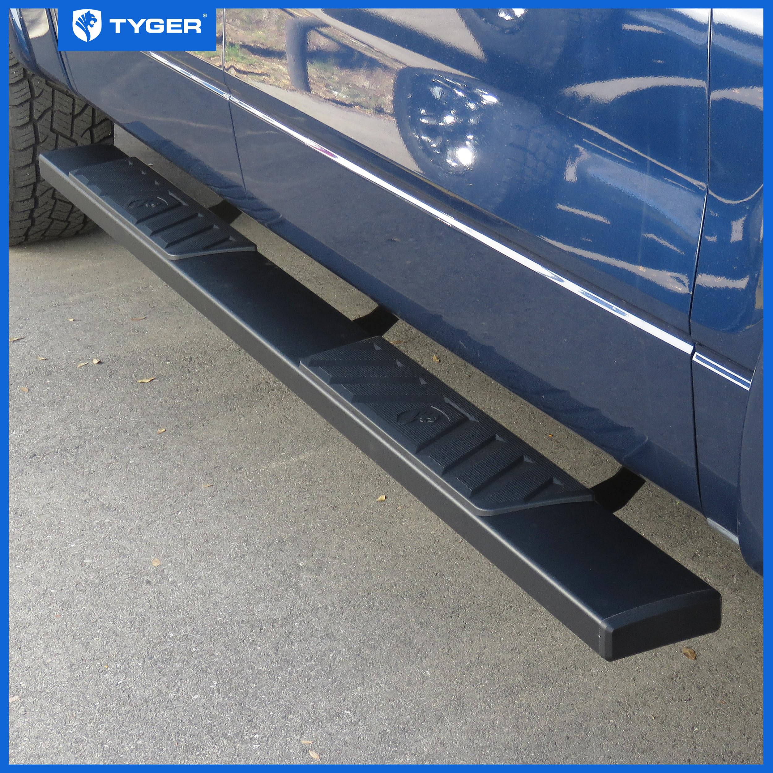 Tyger Auto 6" Running Boards Riser Compatible with 2009-2014 Ford F-150 | Supercrew Cab | TG-RS6F60228 | Side Step Rails Nerf Bars