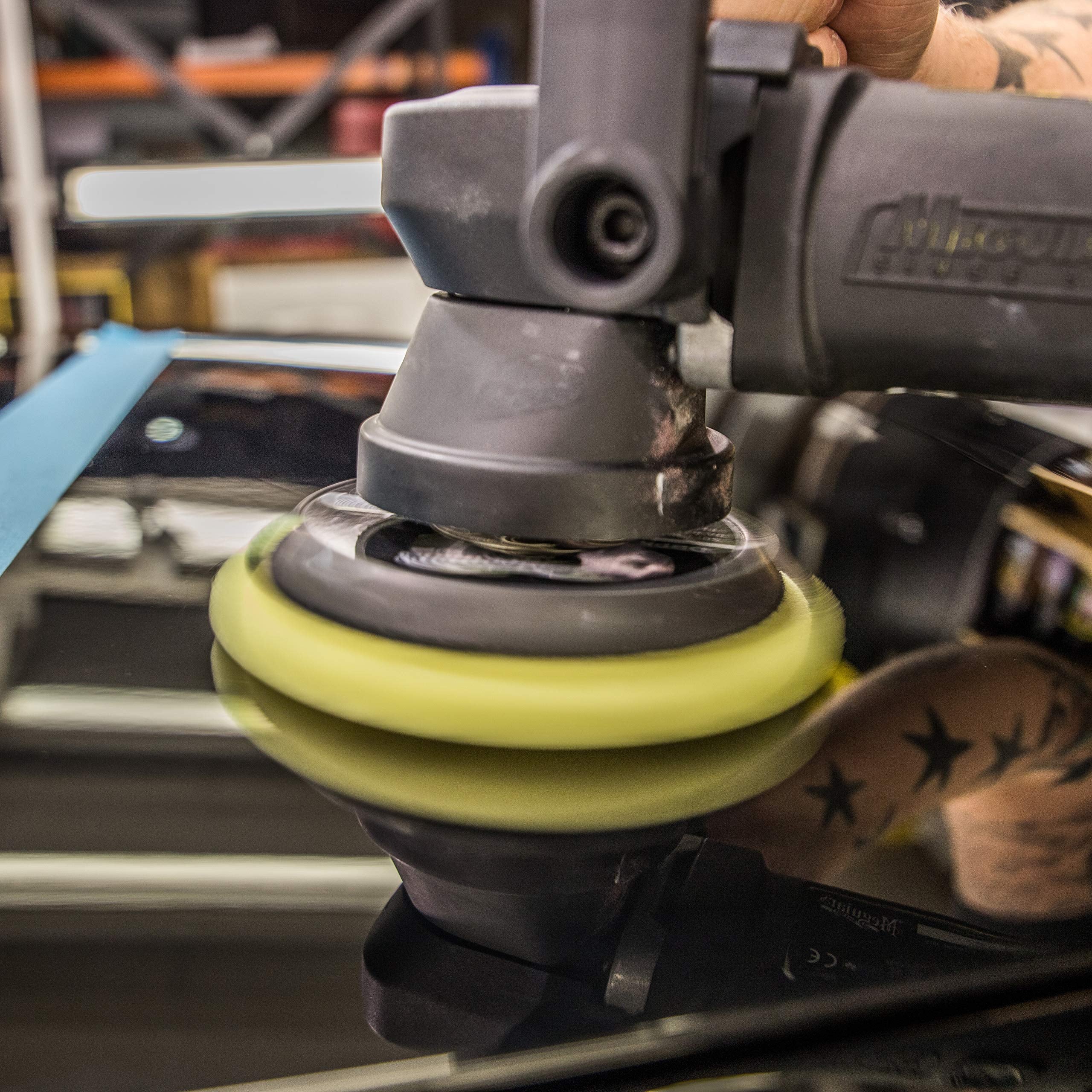 5” Meguiar's Soft Buff DA Foam Polishing Disc DFP5 - Hook and Loop Pad for Use with a 5” DA Backing Plate, Dual Action Polisher, and Light Cleaner or Polish to Enhance Shine