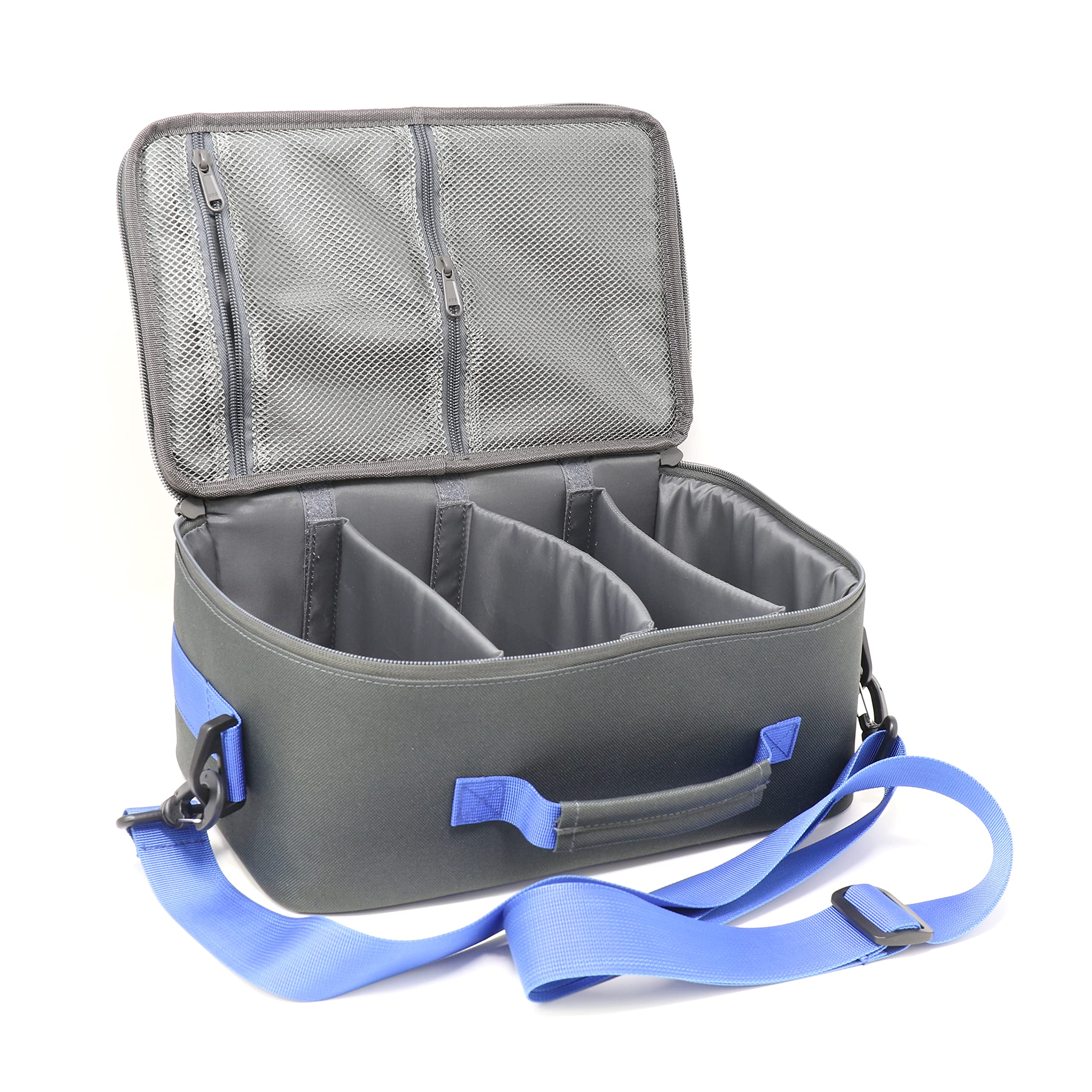 Battery Storage Bag CLAM 15528 – Heavy-Duty 600D Polyester, Padded Dividers & Secure Carry for Ice Fishing & Outdoor Use