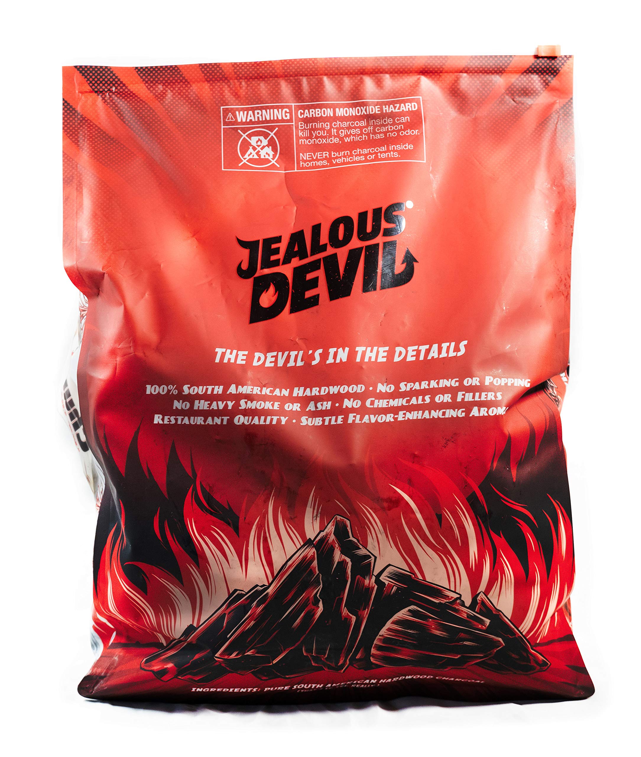 All Natural Jealous Devil Hardwood Lump Charcoal (1-10lbs Bag)