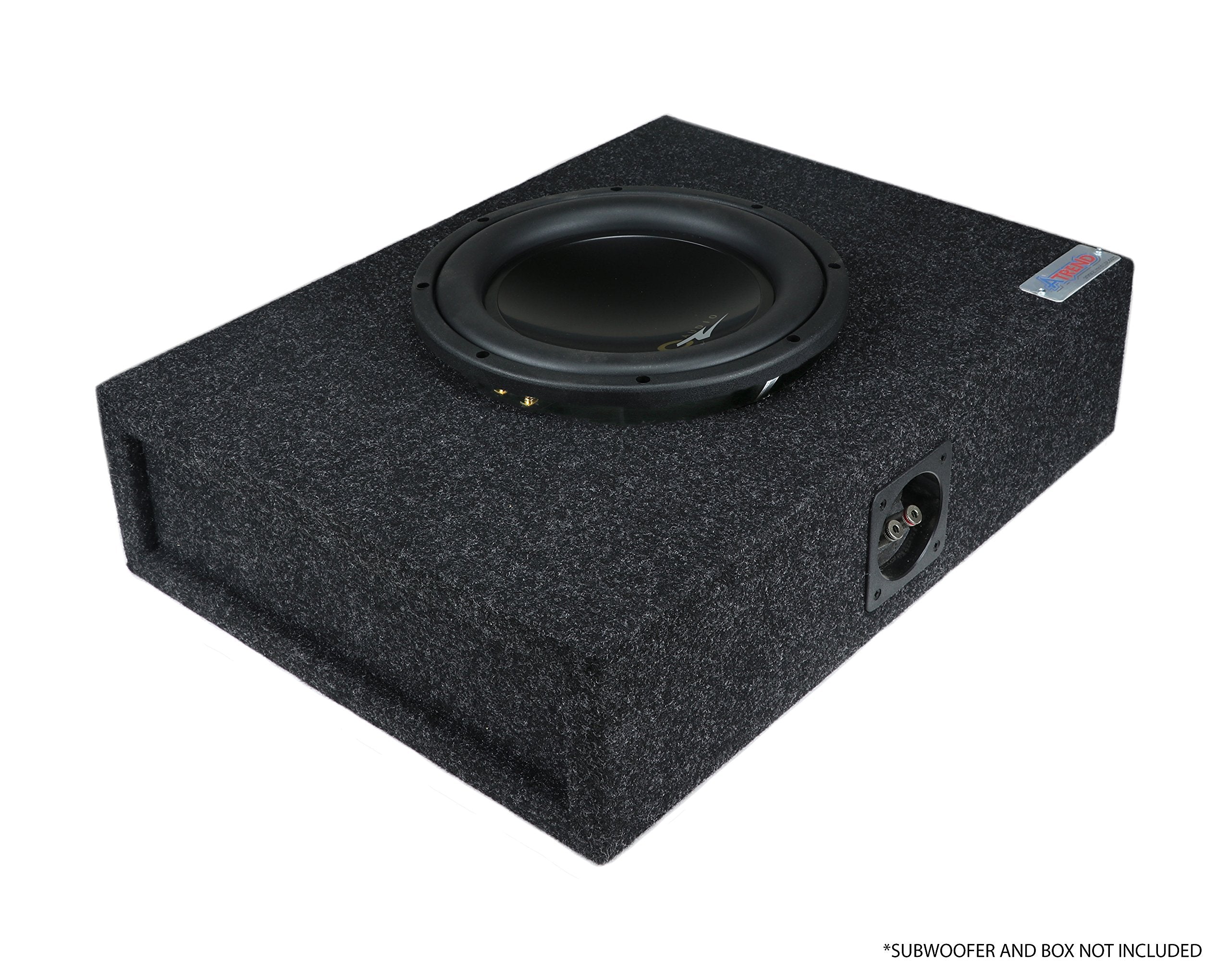 Atrend MDF Constructed Universal Spacer for 10 Inch Speaker or Sub - Adds 3/4" To Depth - Premium Subwoofer Spacer Improves Audio Quality, Sound & Bass - Multiple Usage - Charcoal,Black