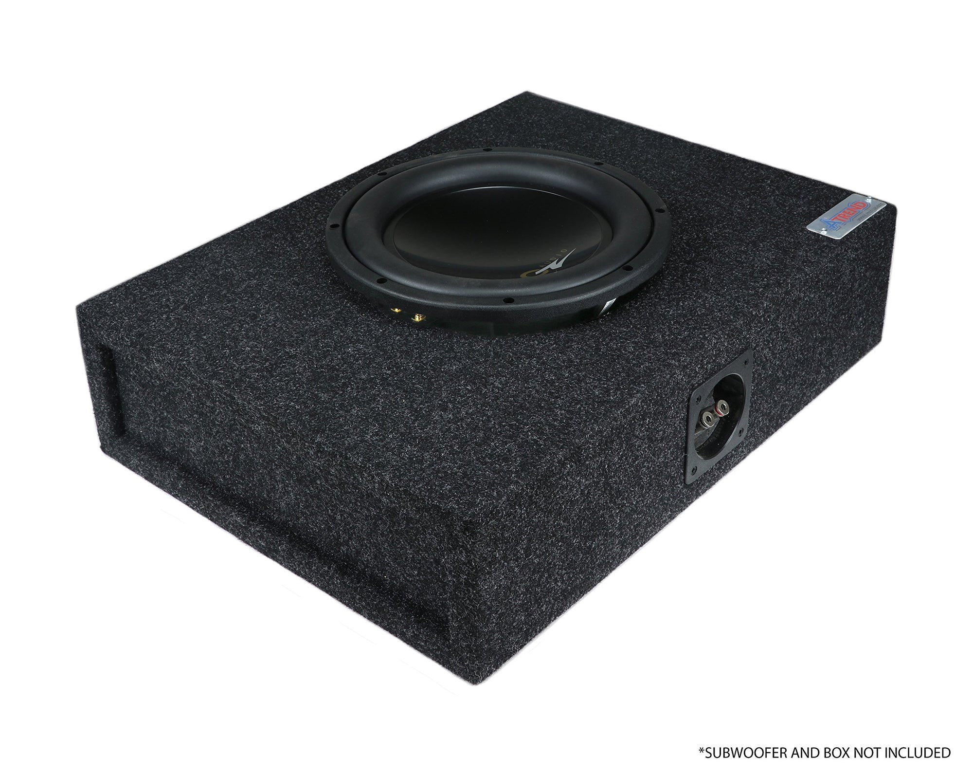 Atrend MDF Constructed Universal Spacer for 12 Inch Speaker or Sub - Adds 3/4" To Depth - Premium Subwoofer Spacer Improves Sound, Audio Quality & Bass - Multiple Usage - Charcoal