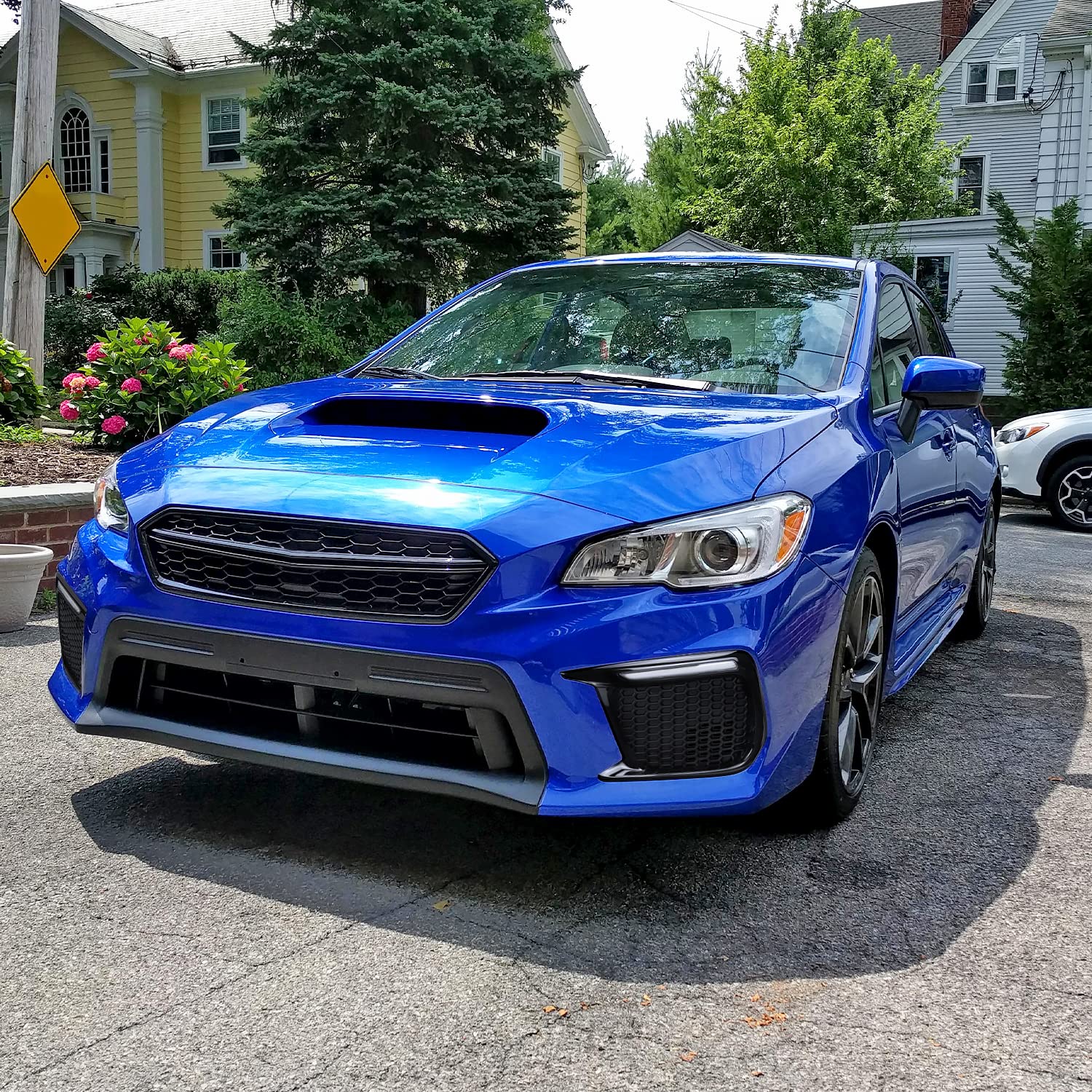 Switchback Sequential LED DRL Fog Light Mesh Cover Spec-D Tuning Compatible with Subaru WRX STI 2018-2021