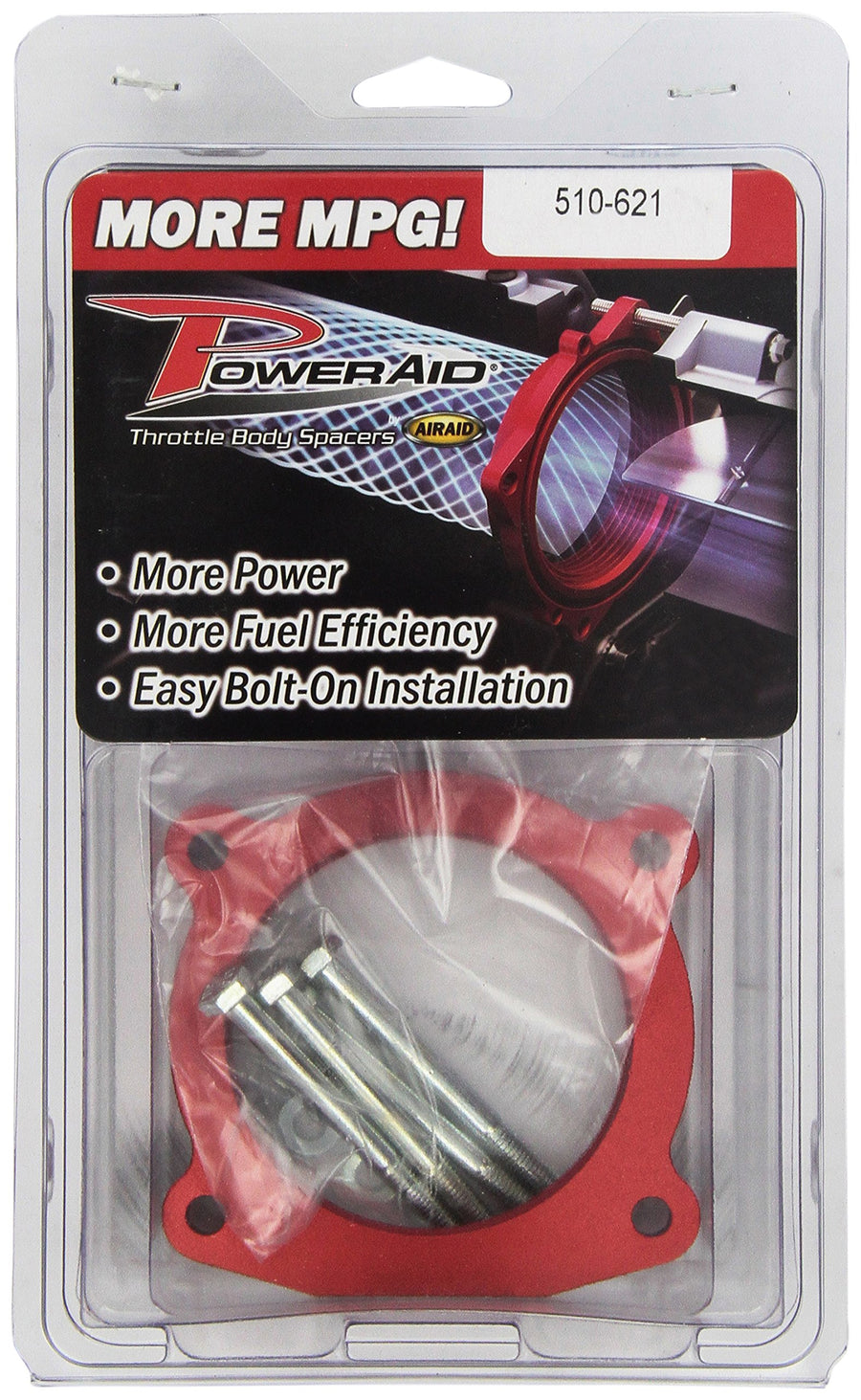 Throttle Body Spacer Airaid 510-621 PowerAid