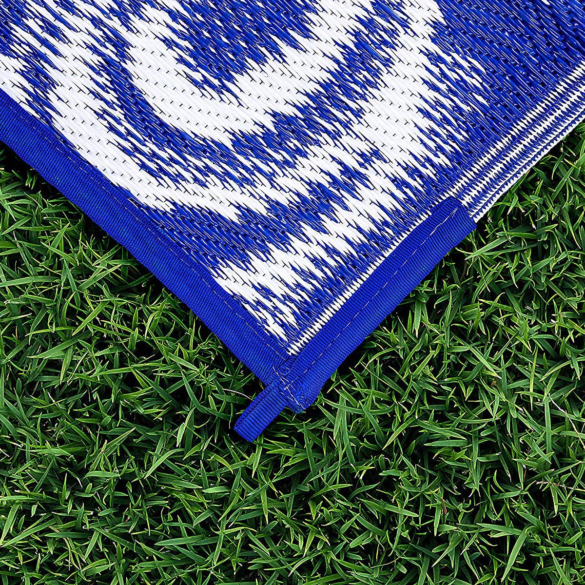 Swirl Awning Camco 42841 Leisure Mat-Blue 8' X 16'