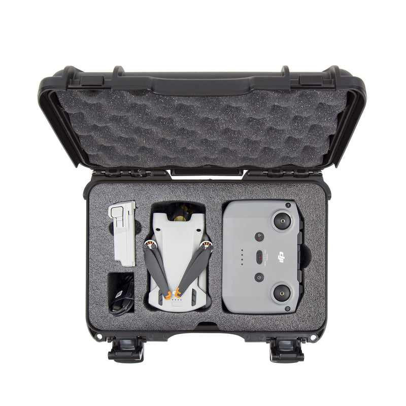 Waterproof Nanuk 909 Hard Case with Foam Insert for DJI Mini 3 Pro and RC-N1 Remote, Black