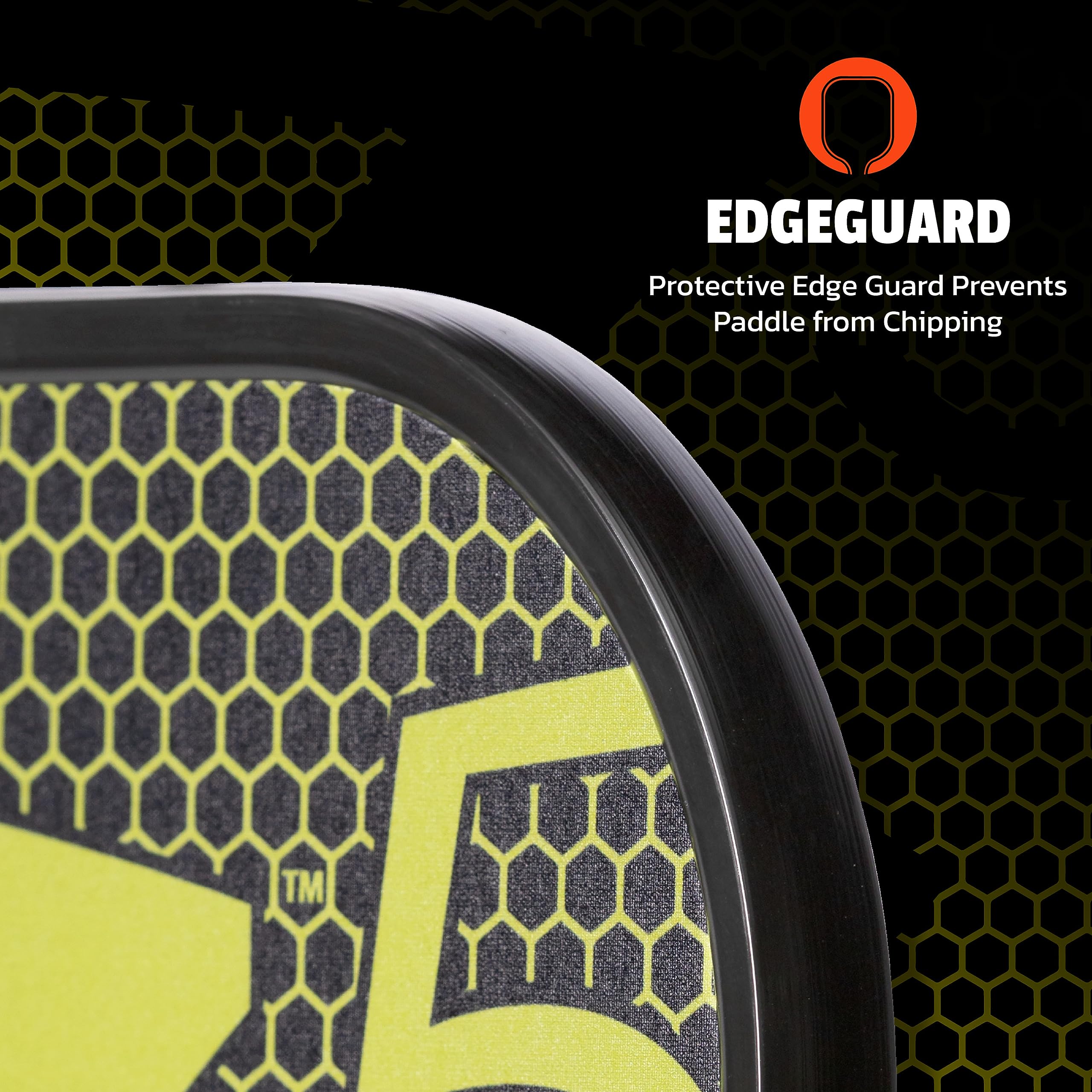 Graphite ONIX Z5 Pickleball Paddle (Graphite Carbon Fiber Face with Rough Texture Surface, Cushion Comfort Grip and Nomex Honeycomb Core for Touch, Control, and Power),Yellow